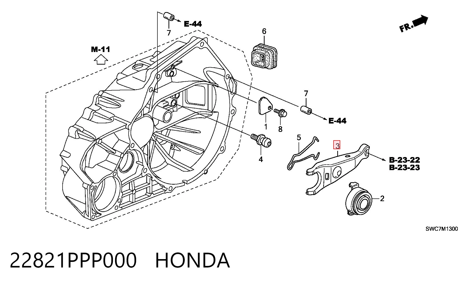 22821PPP000 Honda