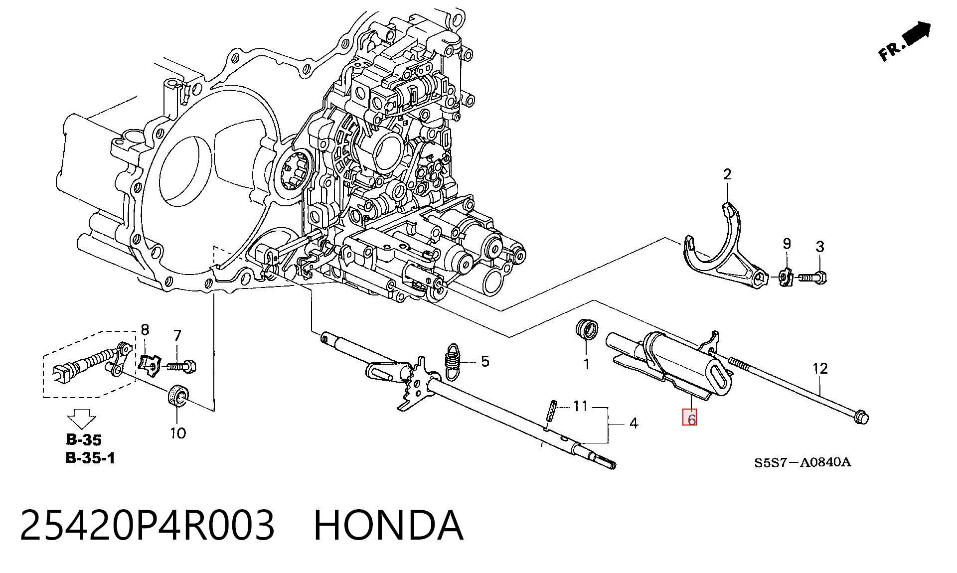 25420P4R003 Honda Filtr automatycznej skrzyni biegów