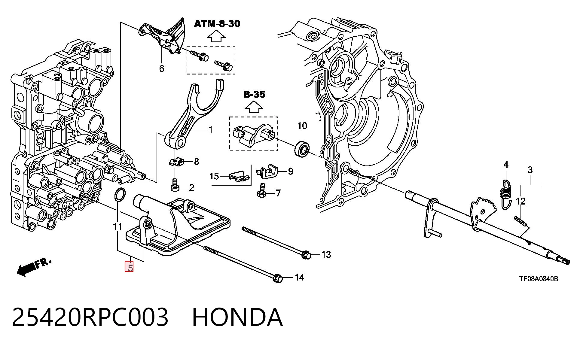  Filtr automatycznej skrzyni biegów Honda Civic 8