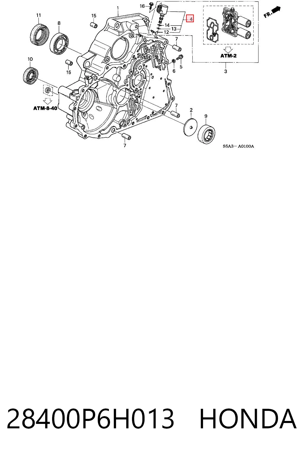 Do koszyka Solenoid automatycznej skrzyni biegów Honda Accord VI CG