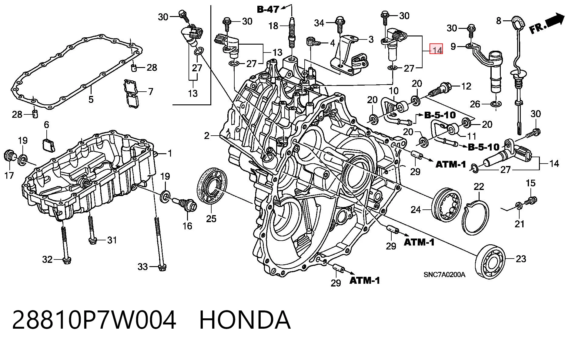 28810P7W004 Honda Tarcza sprzęgła