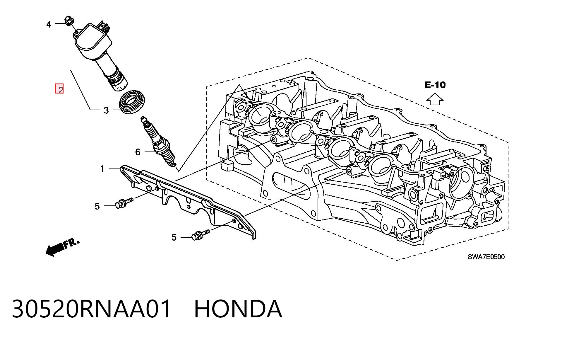 30520RNAA01 Honda Cewka zapłonowa