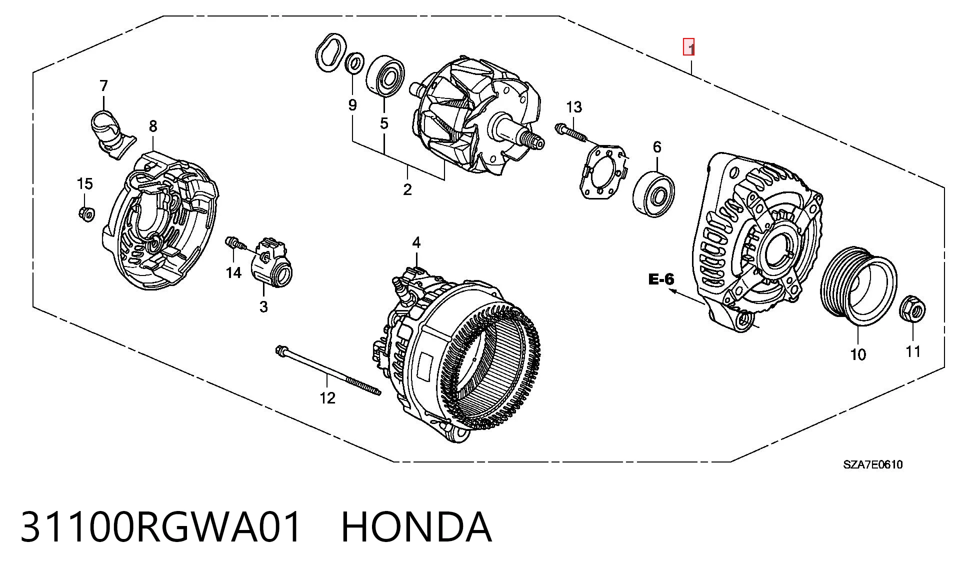 31100RGWA01 Honda Alternator