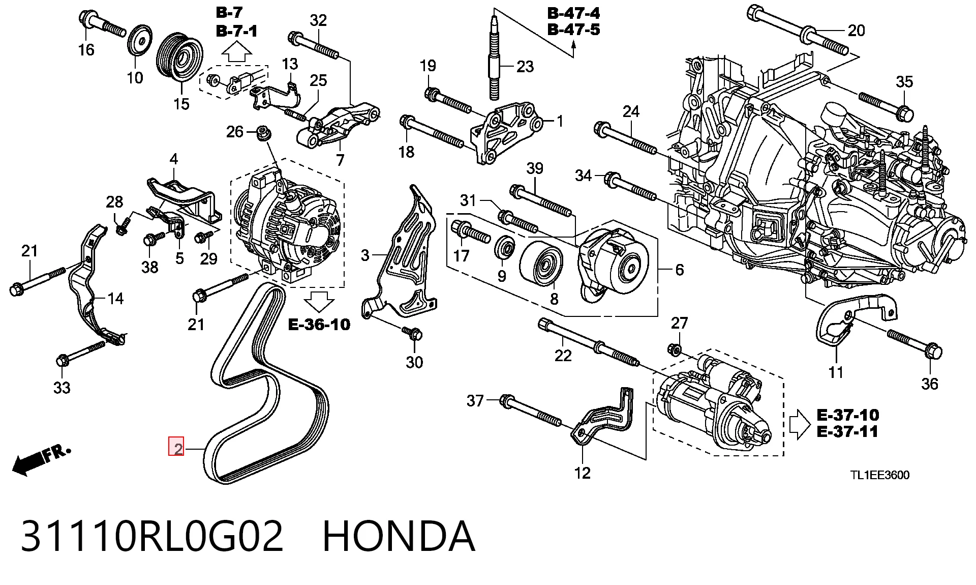 31110RL0G02 Honda