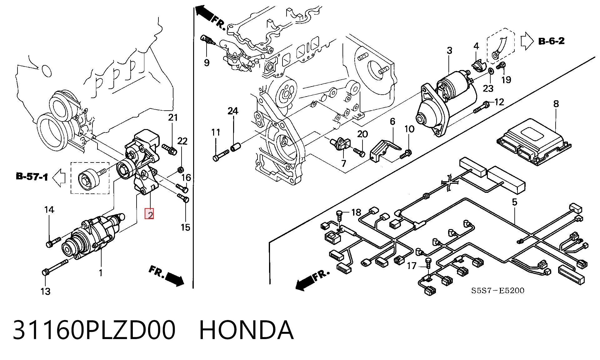 31160PLZD00 Honda