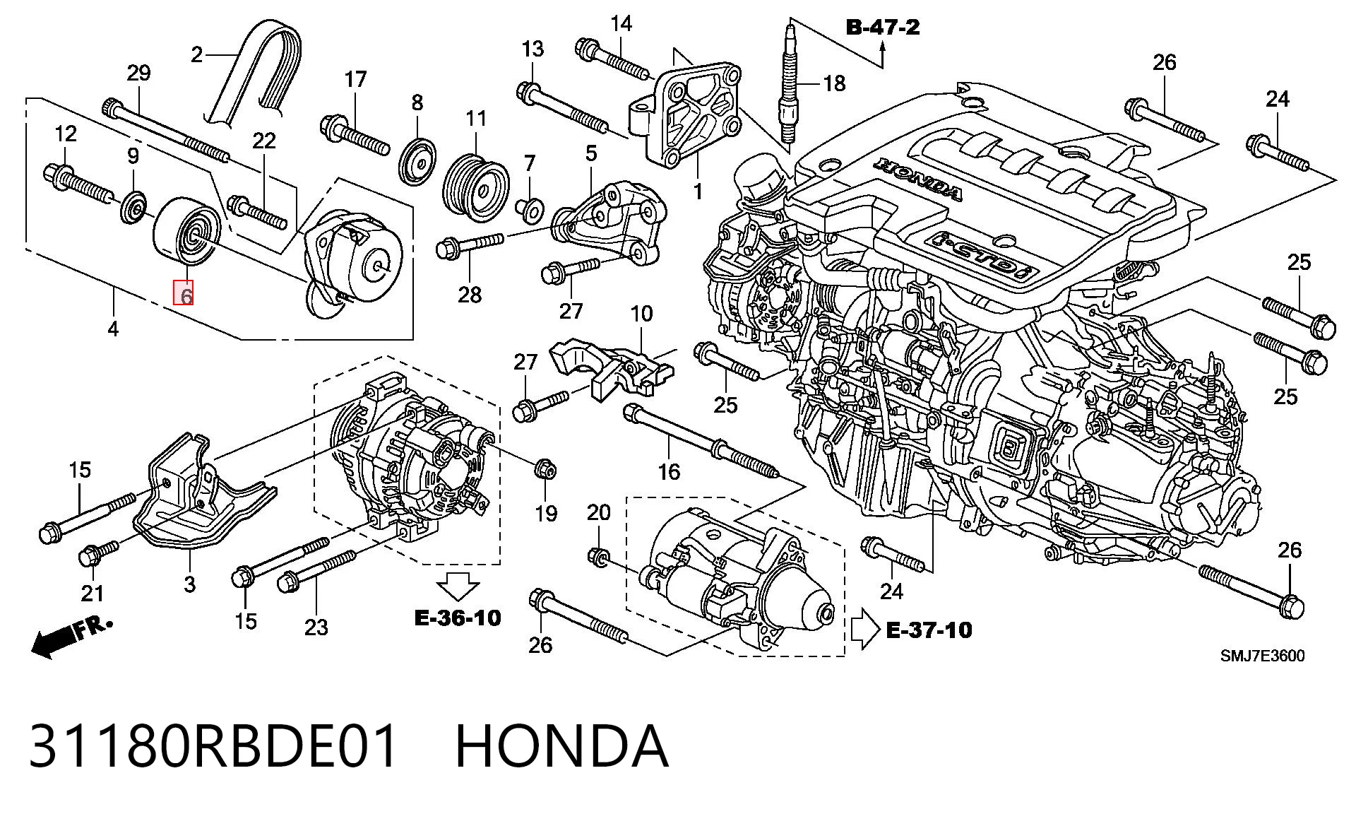 31180RBDE01 Honda