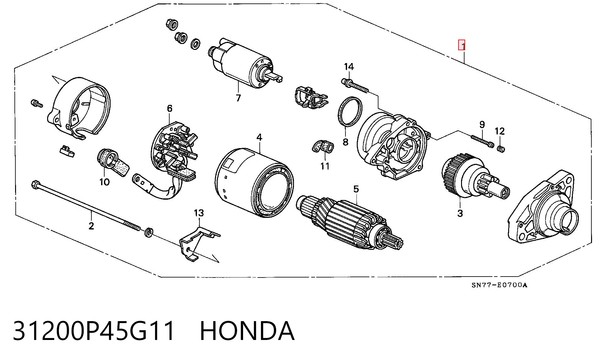  Rozrusznik Honda Accord 5