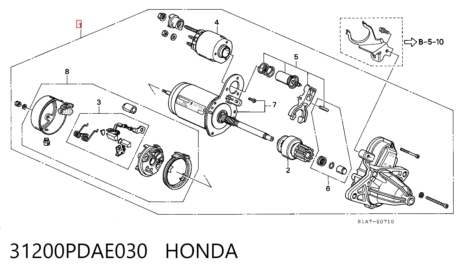Rozrusznik do Honda Accord VI CG