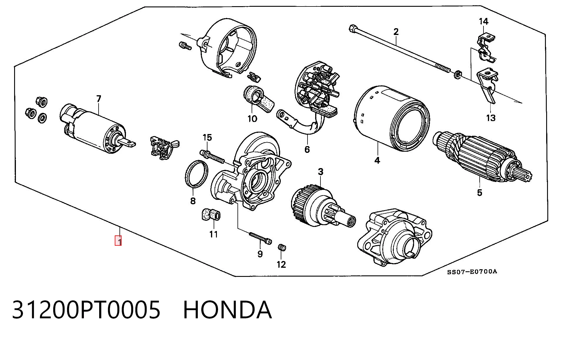 Rozrusznik Honda Accord 5