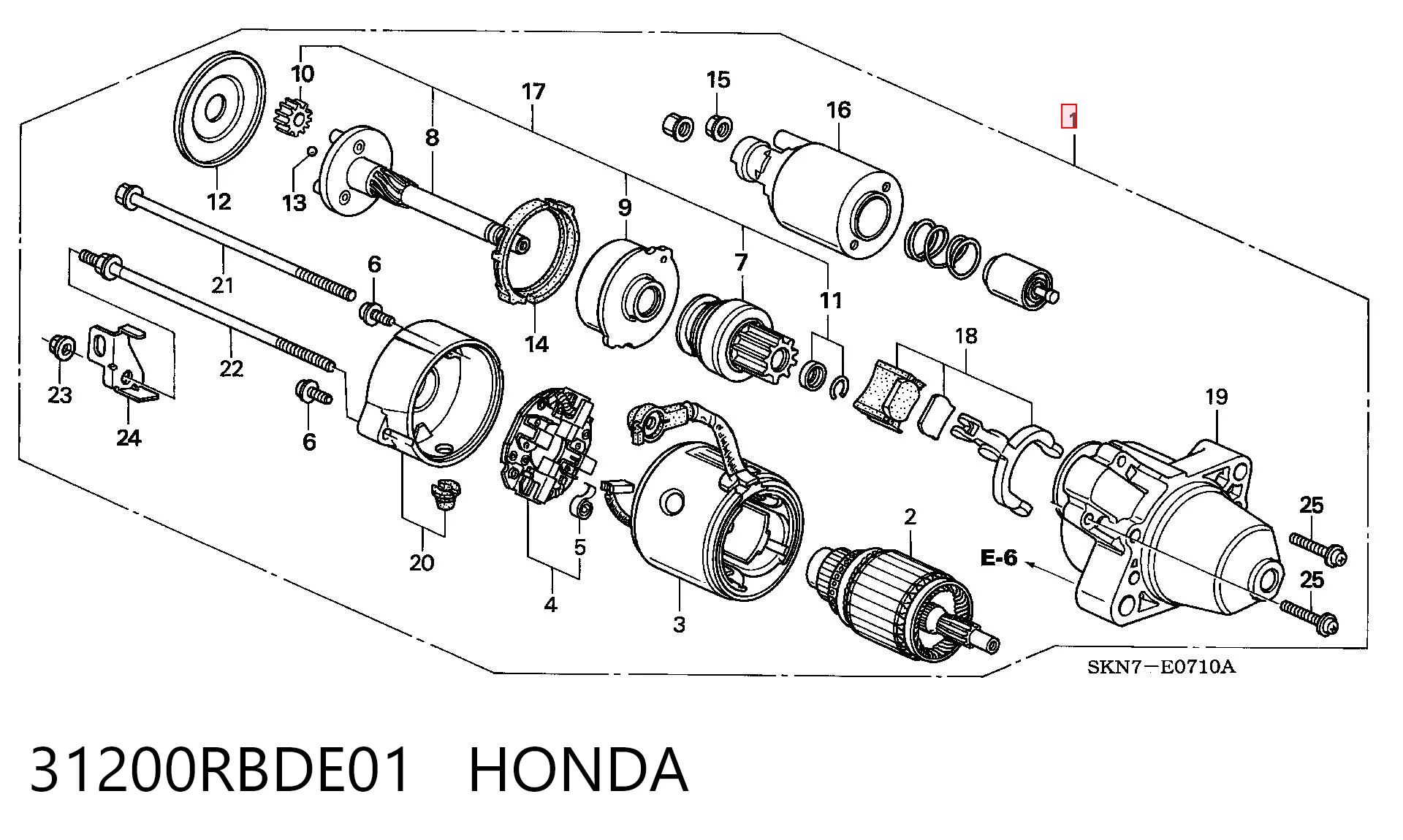 31200RBDE01 Honda