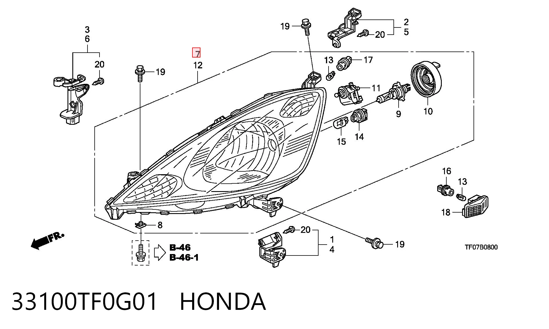 33100TF0G01 Honda