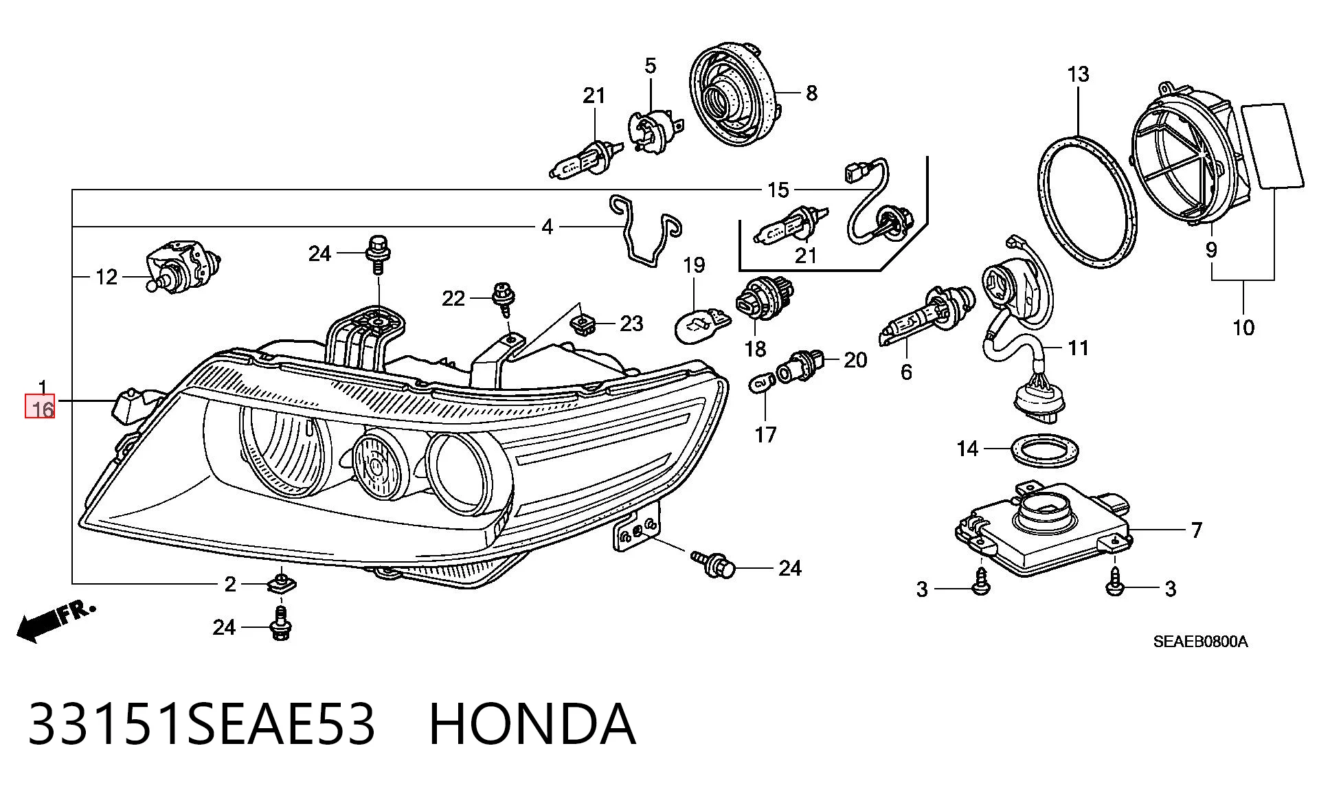 33151SEAE53 Honda