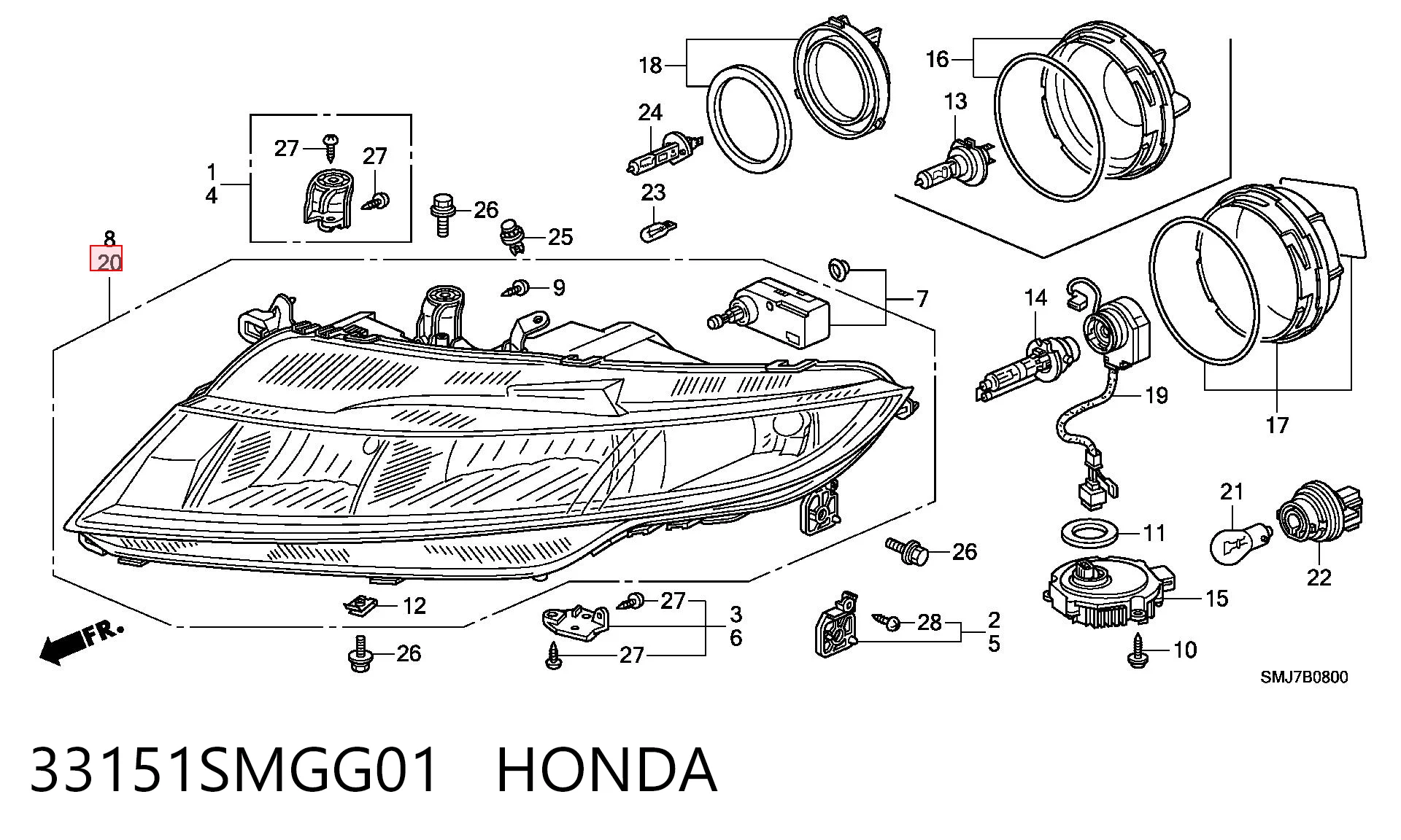 33151SMGG01 Honda