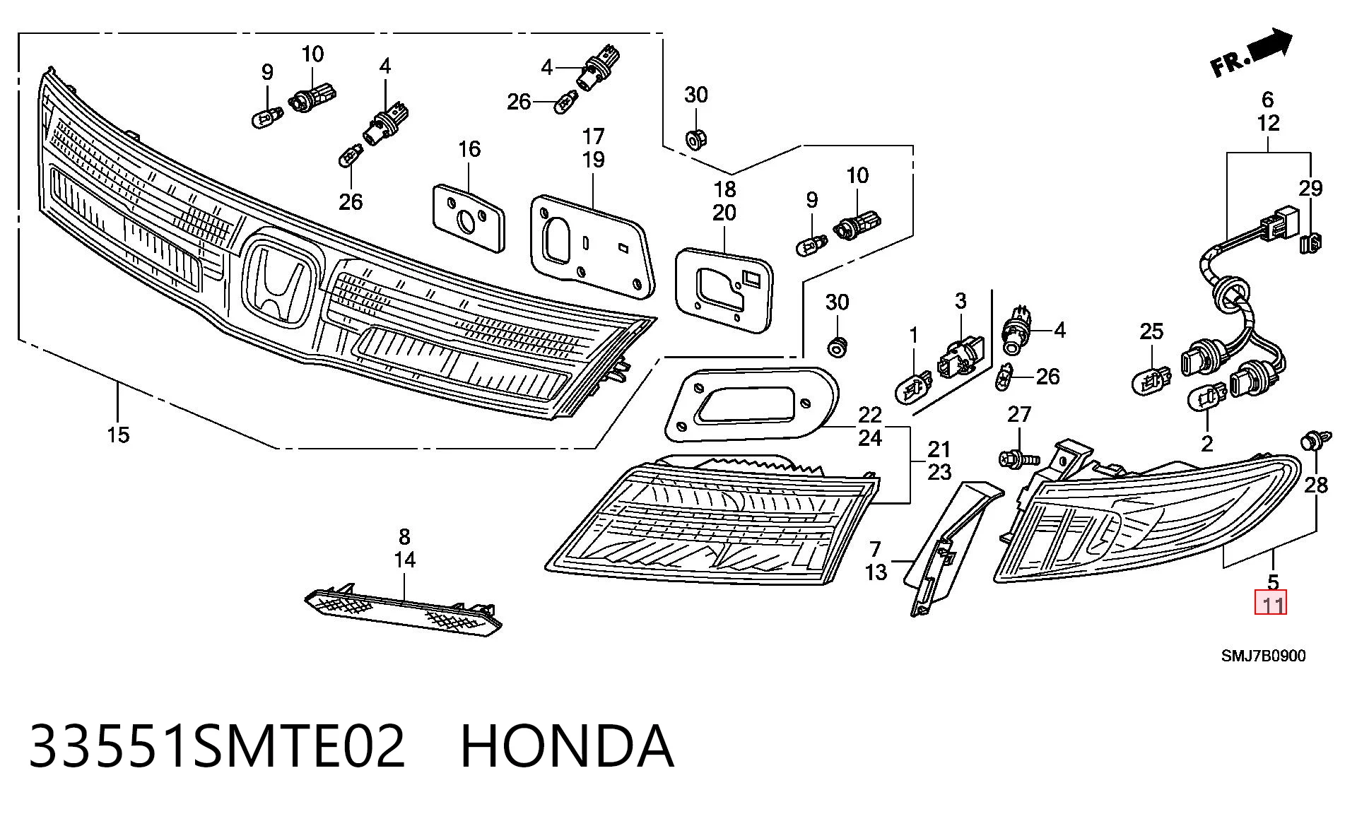 33551SMTE02 Honda