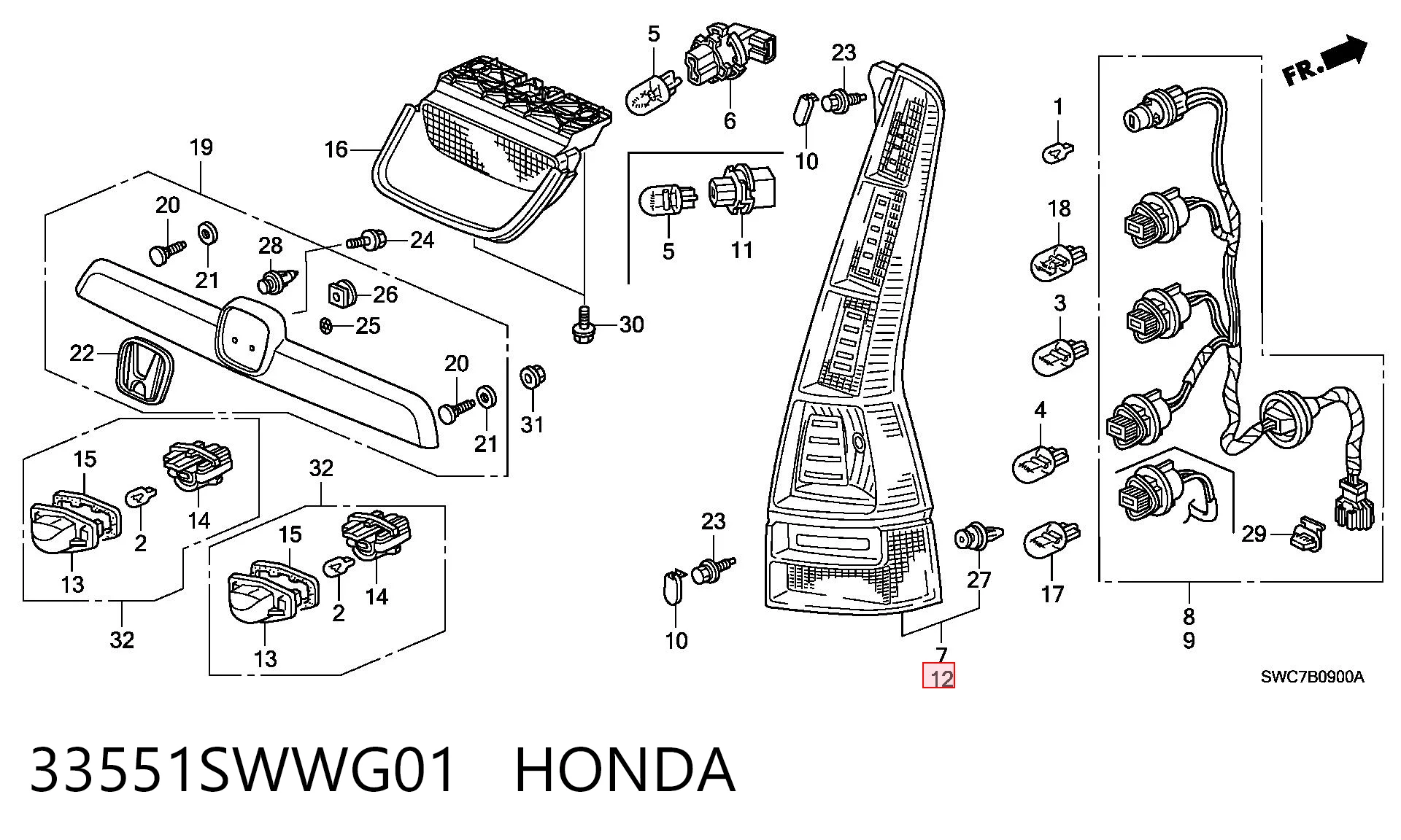 33551SWWG01 Honda