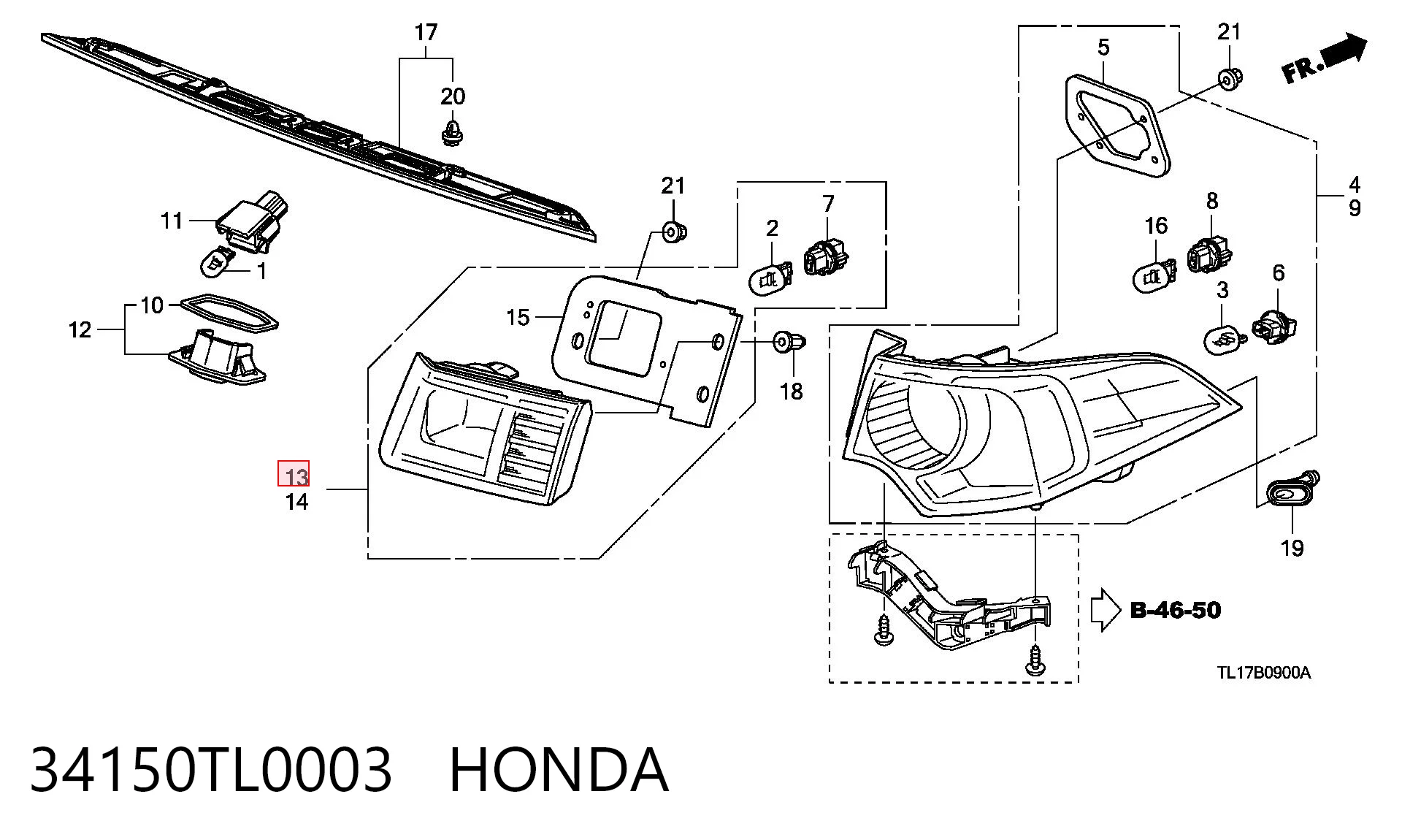 34150TL0003 Honda