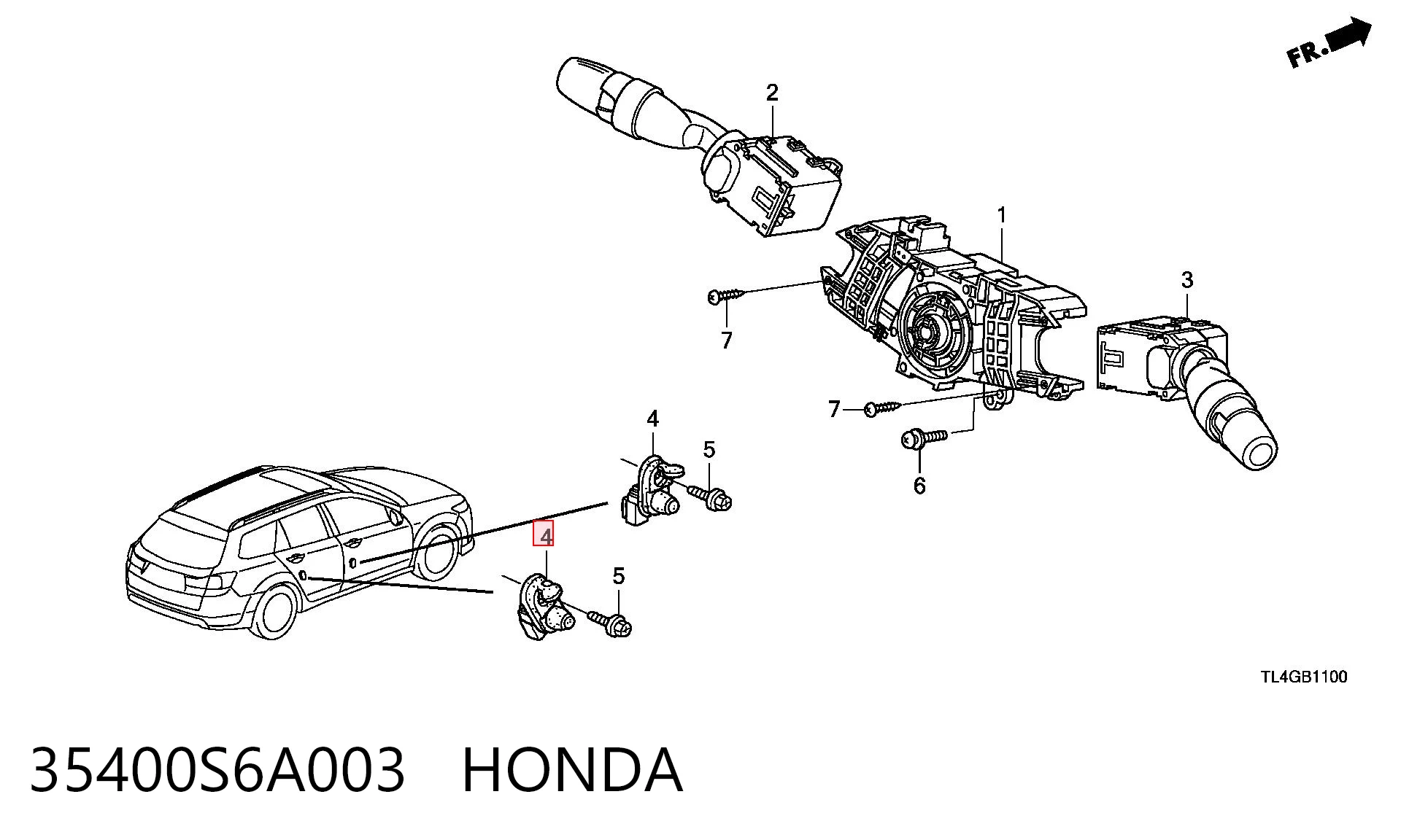 35400S6A003 Honda Rozrusznik