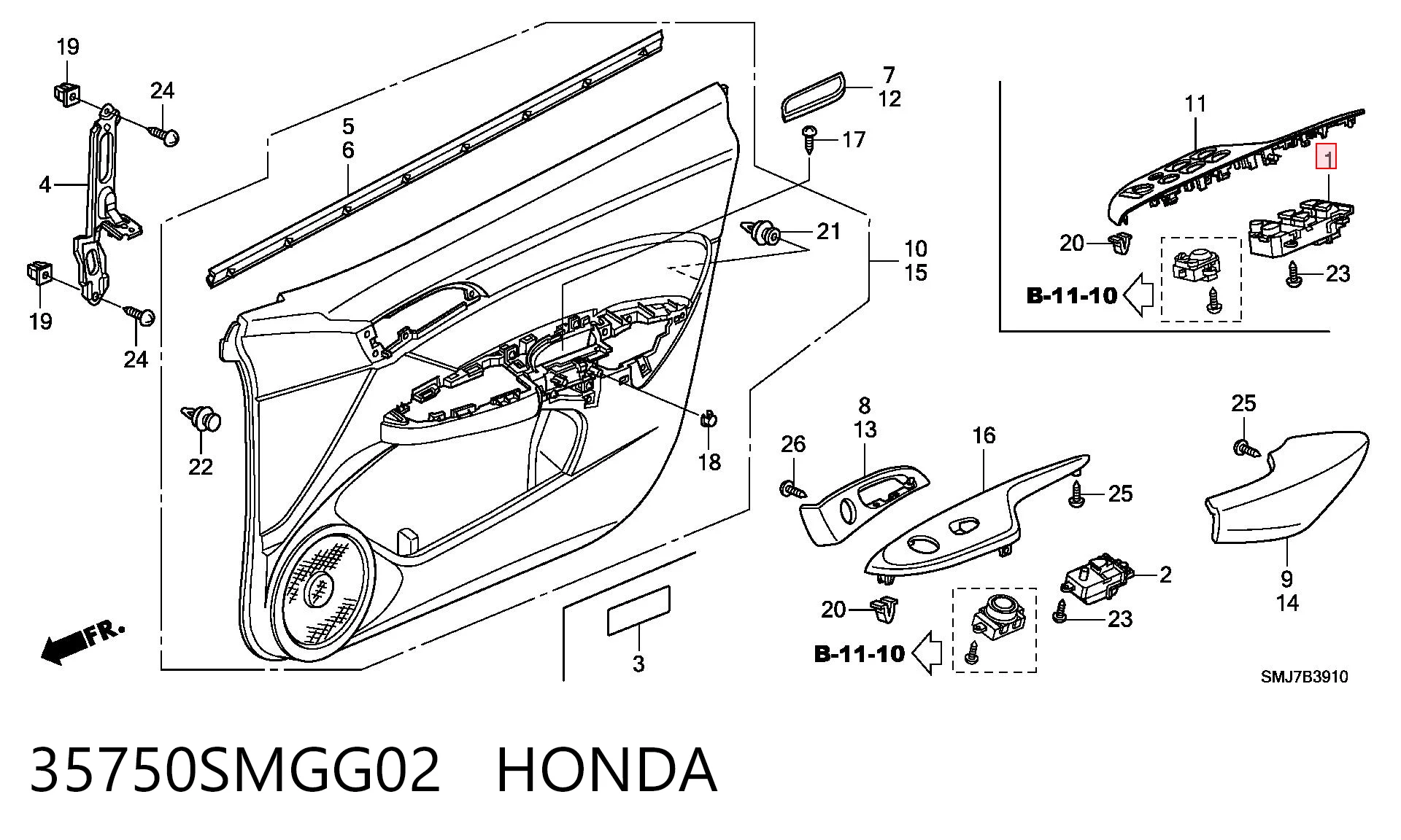  Honda 35750SMGG02 cena, od 78,43 USD