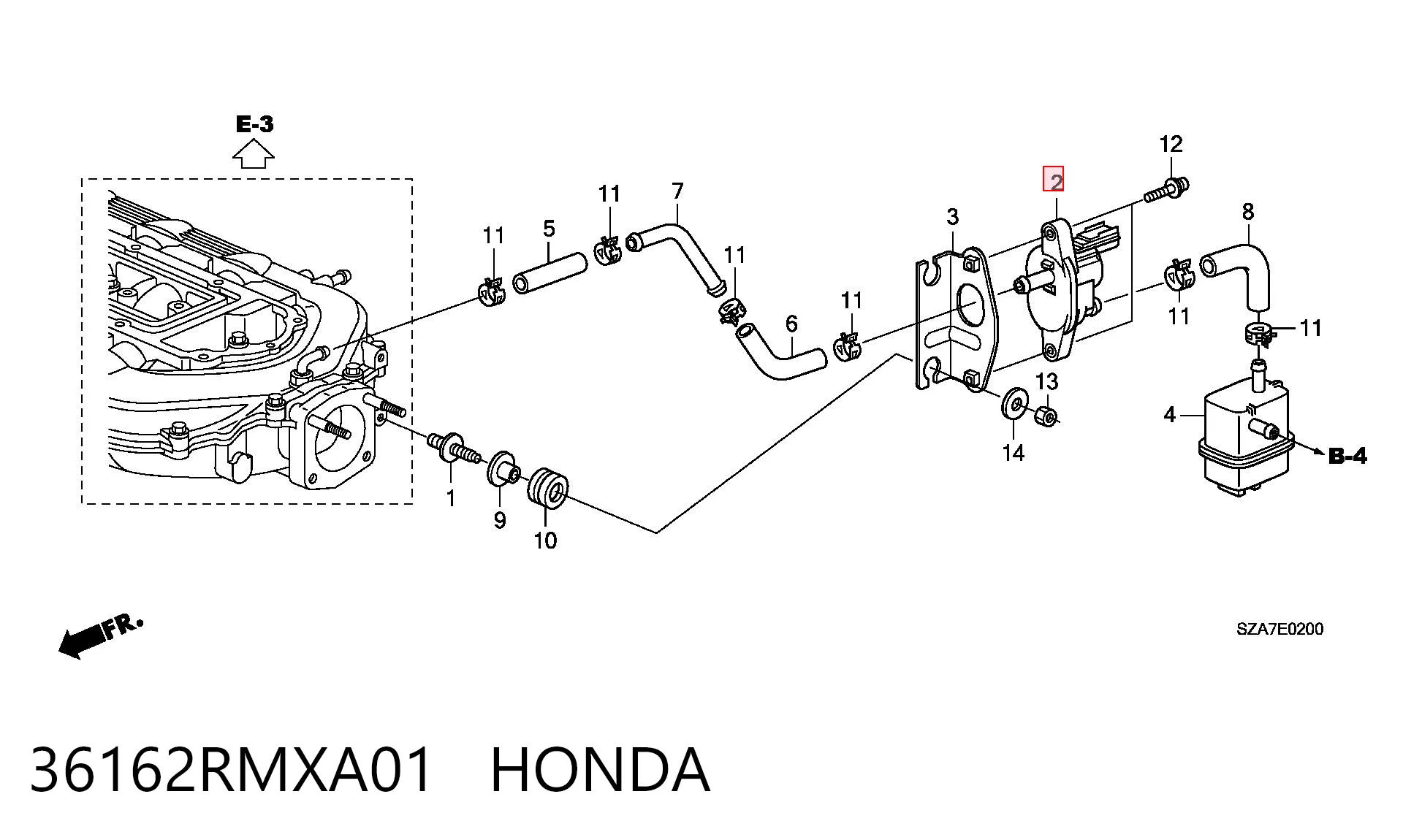 Zawór odpowietrzający zbiornika paliwa do Honda Civic VIII FD, FA