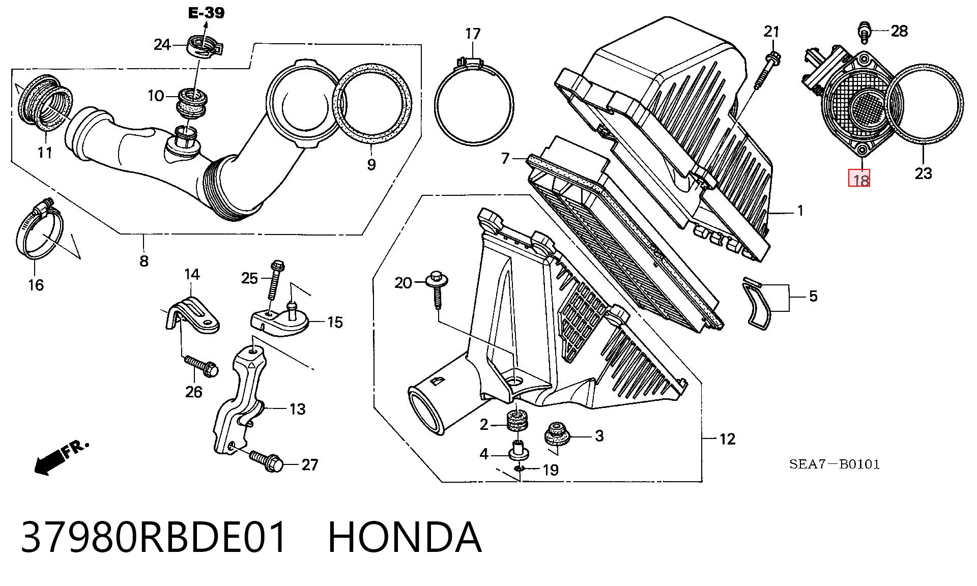 37980RBDE01 Honda