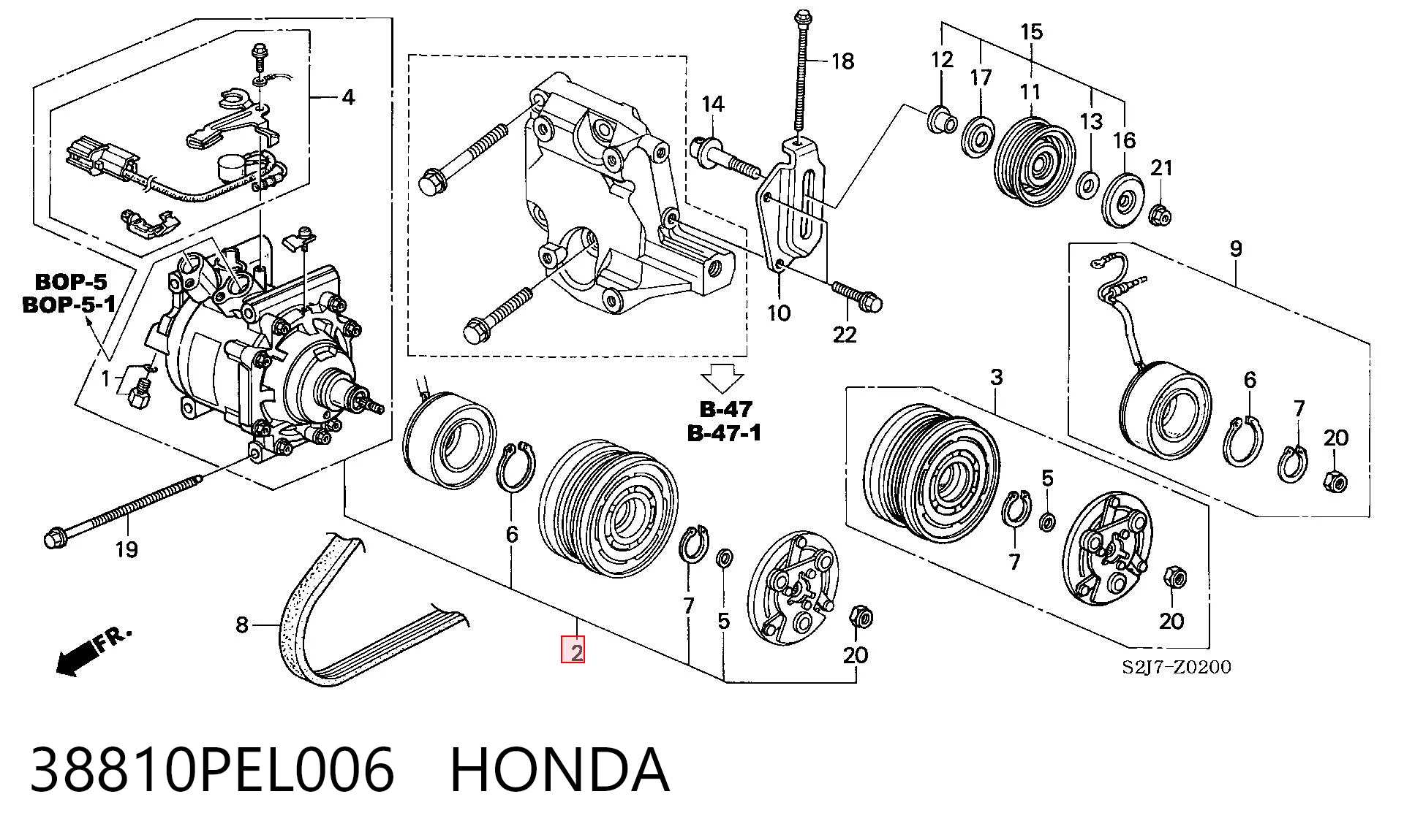 Sprężarka klimatyzacji do Honda HR-V  GH