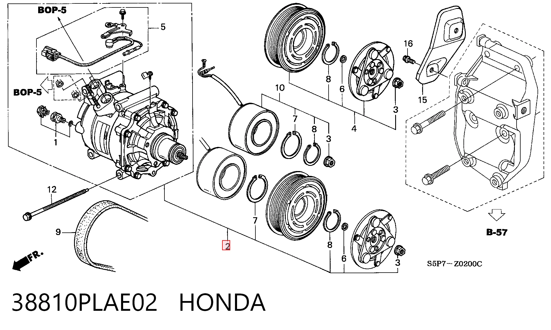 38810PLAE02 Honda