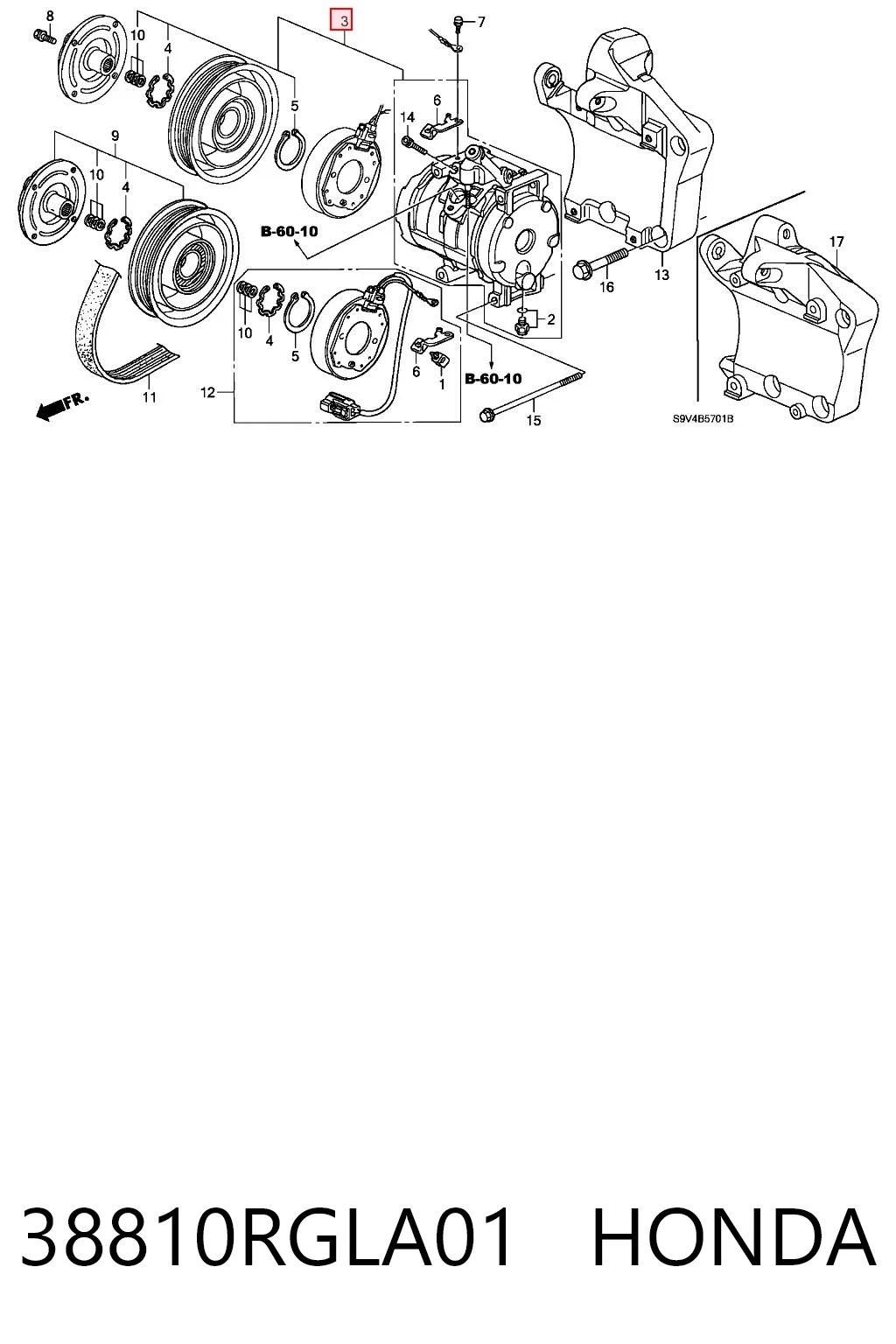 Sprężarka klimatyzacji Honda Pilot I SUV (2006 - 2008) cena, od 1334,38 USD