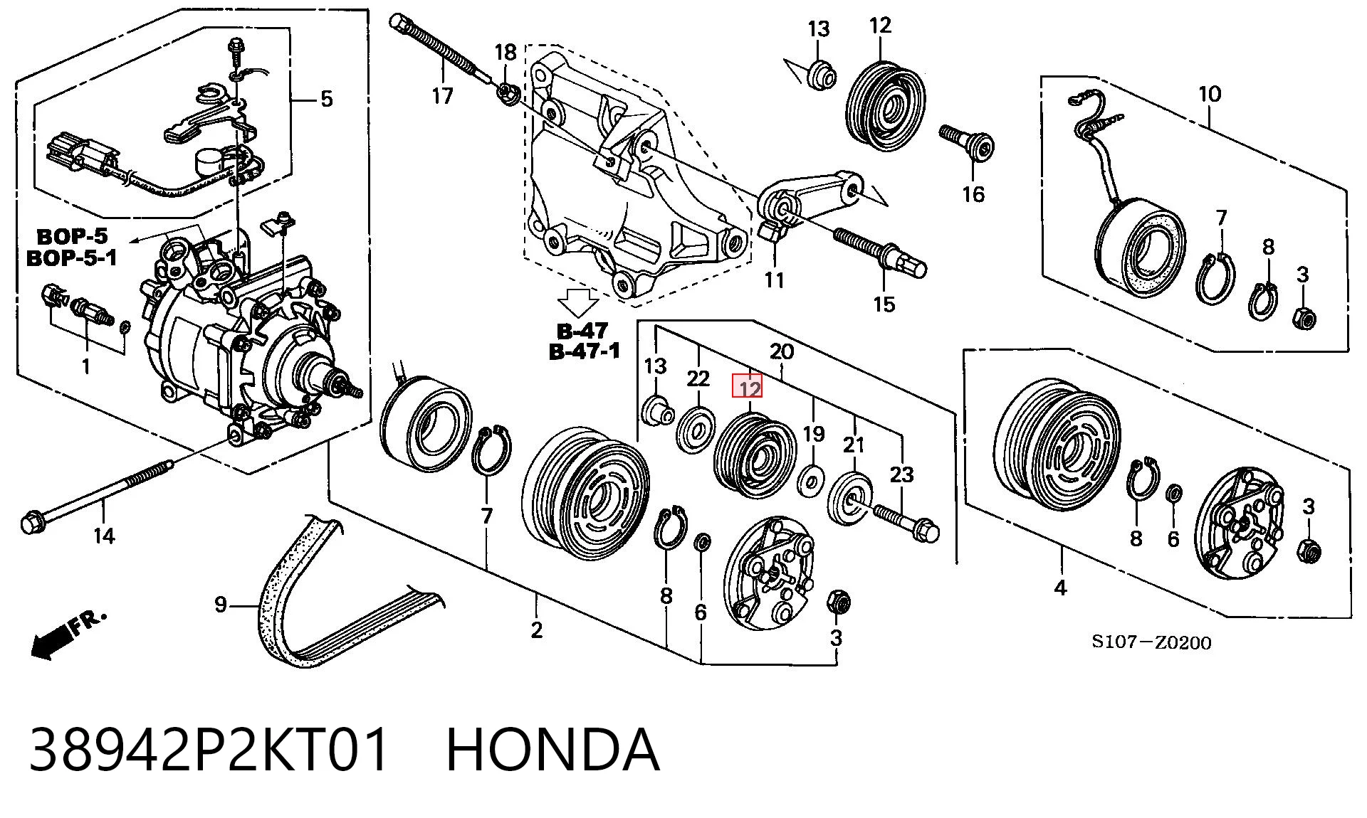 38942P2KT01 Honda