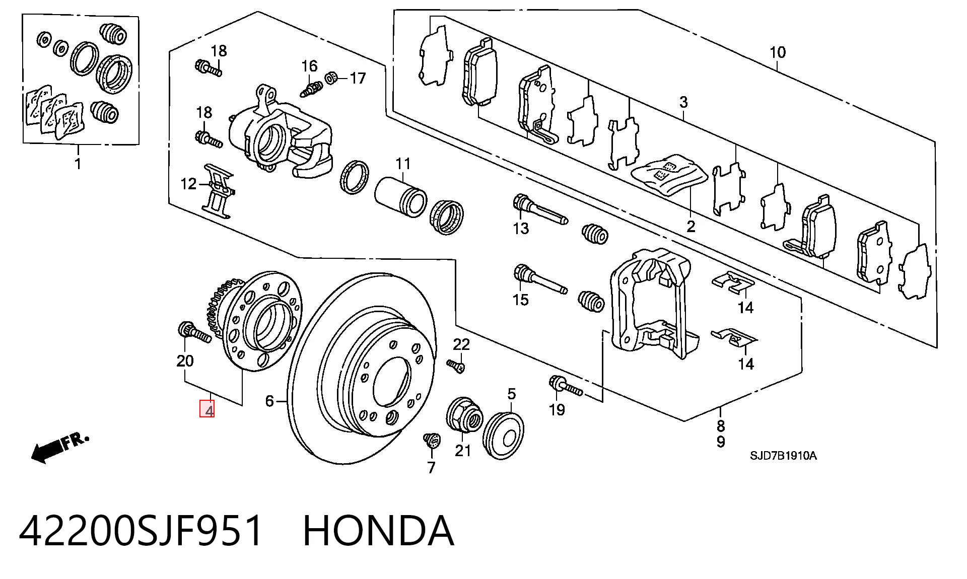 42200SJF951 Honda