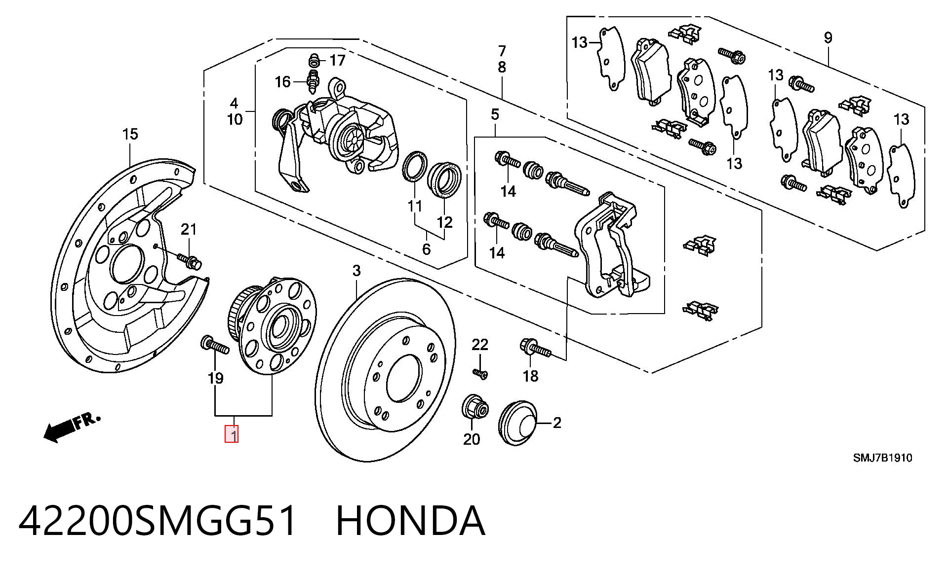 42200SMGG51 Honda