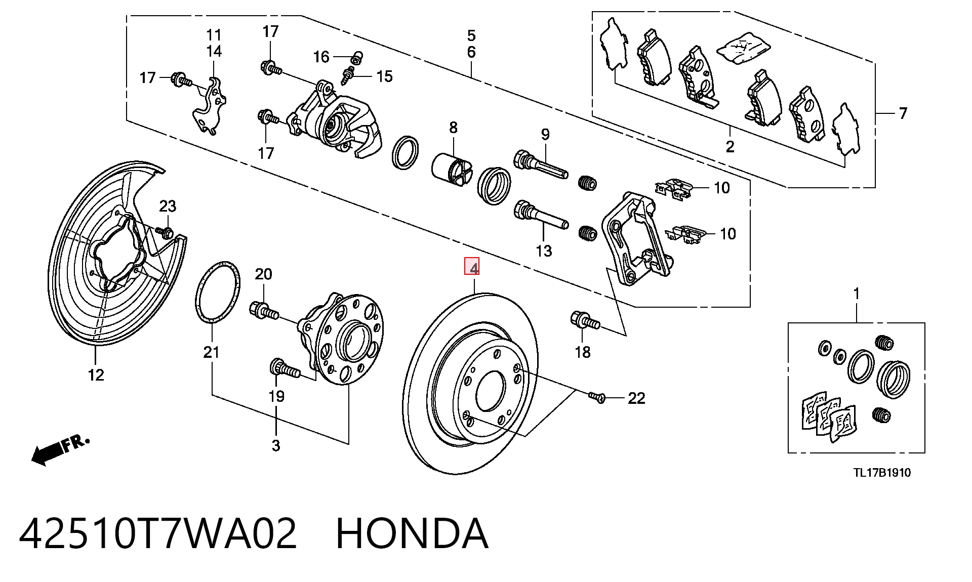 42510T7WA02 Honda