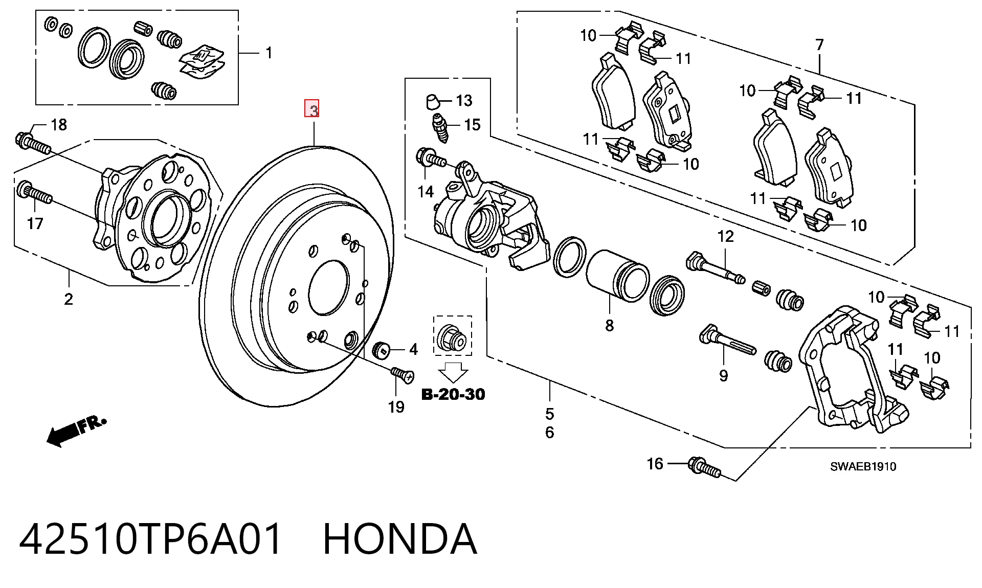42510TP6A01 Honda