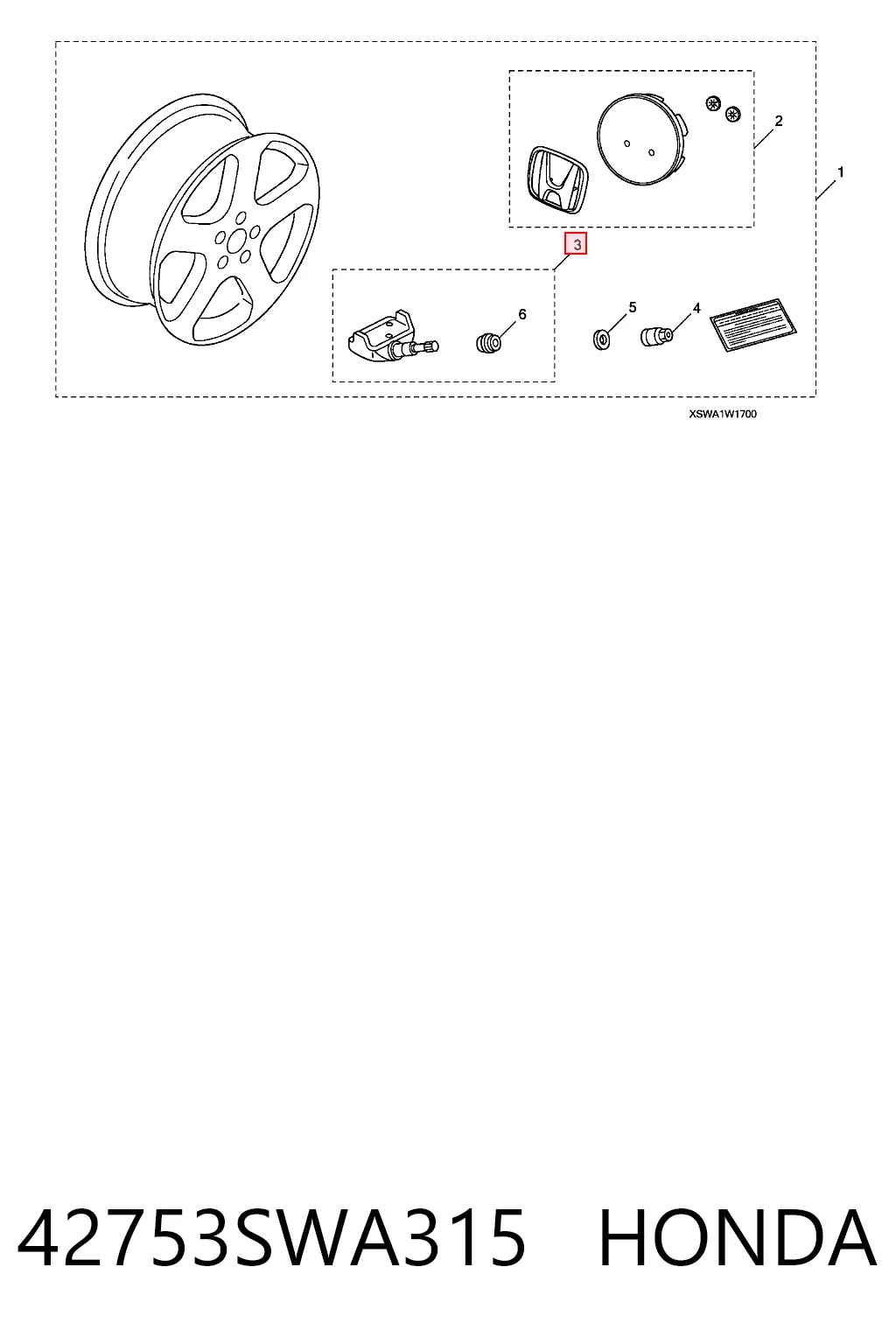 Czujnik ciśnienia w oponach Honda CR-V III SUV (RE) (2006 - 2011) cena, od 34,62 USD