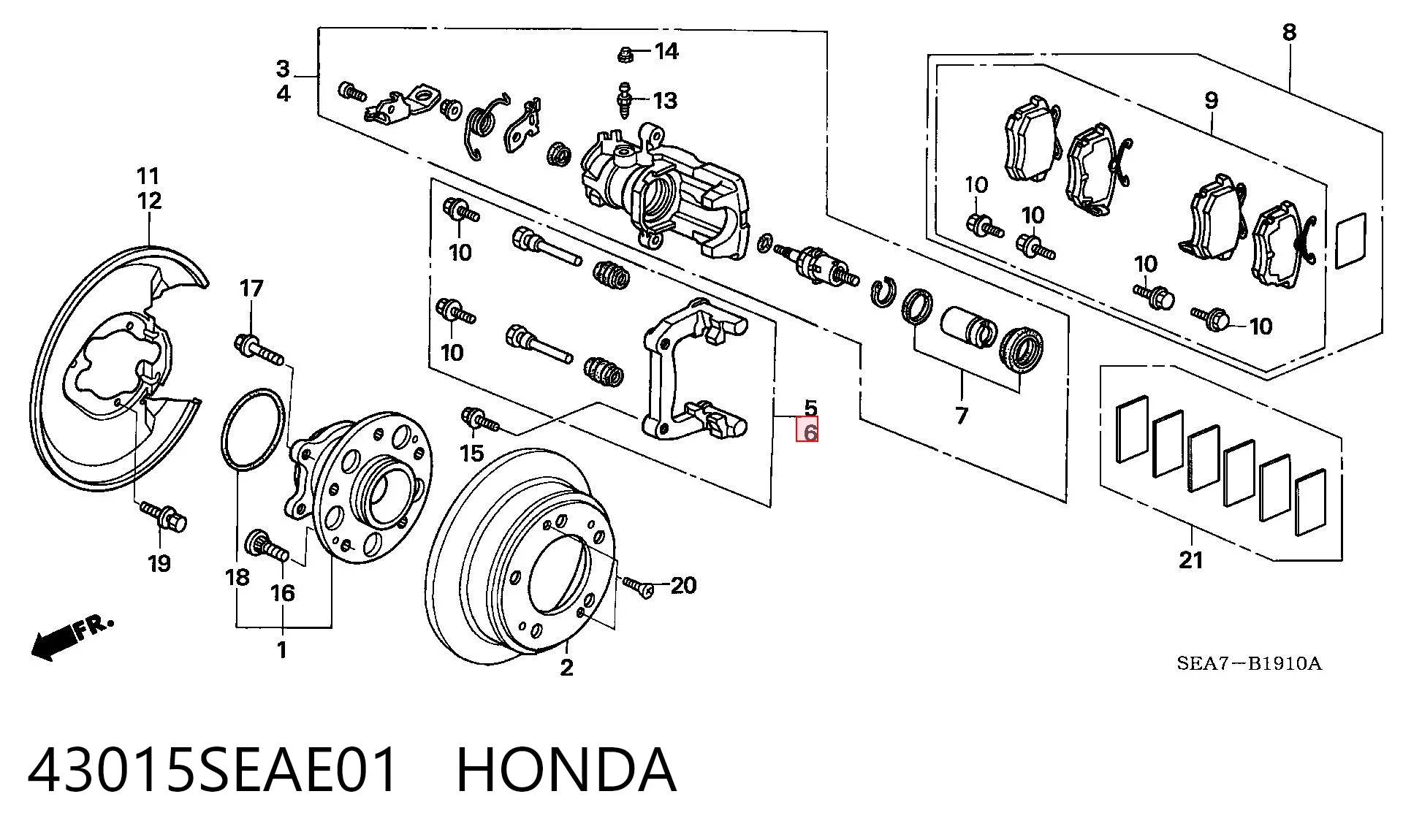 43015SEAE01 Honda