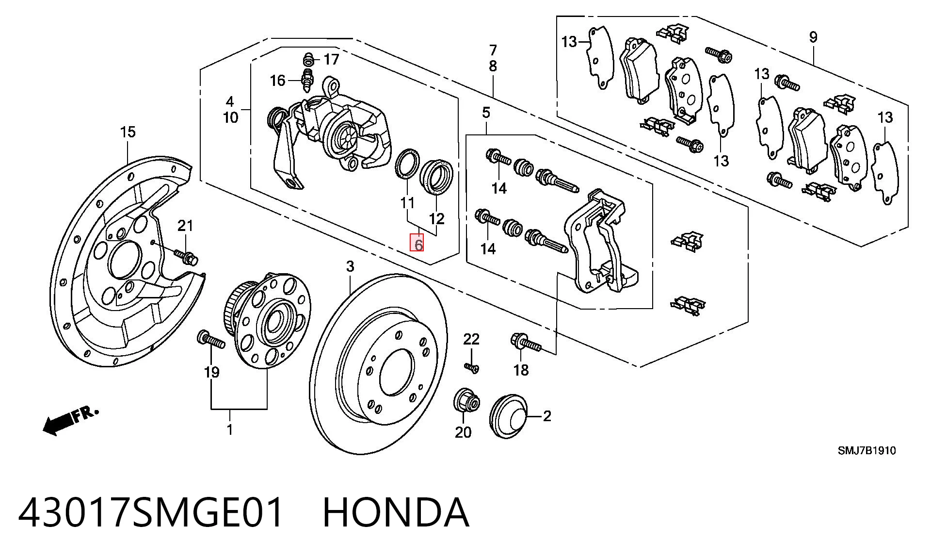 43017SMGE01 Honda