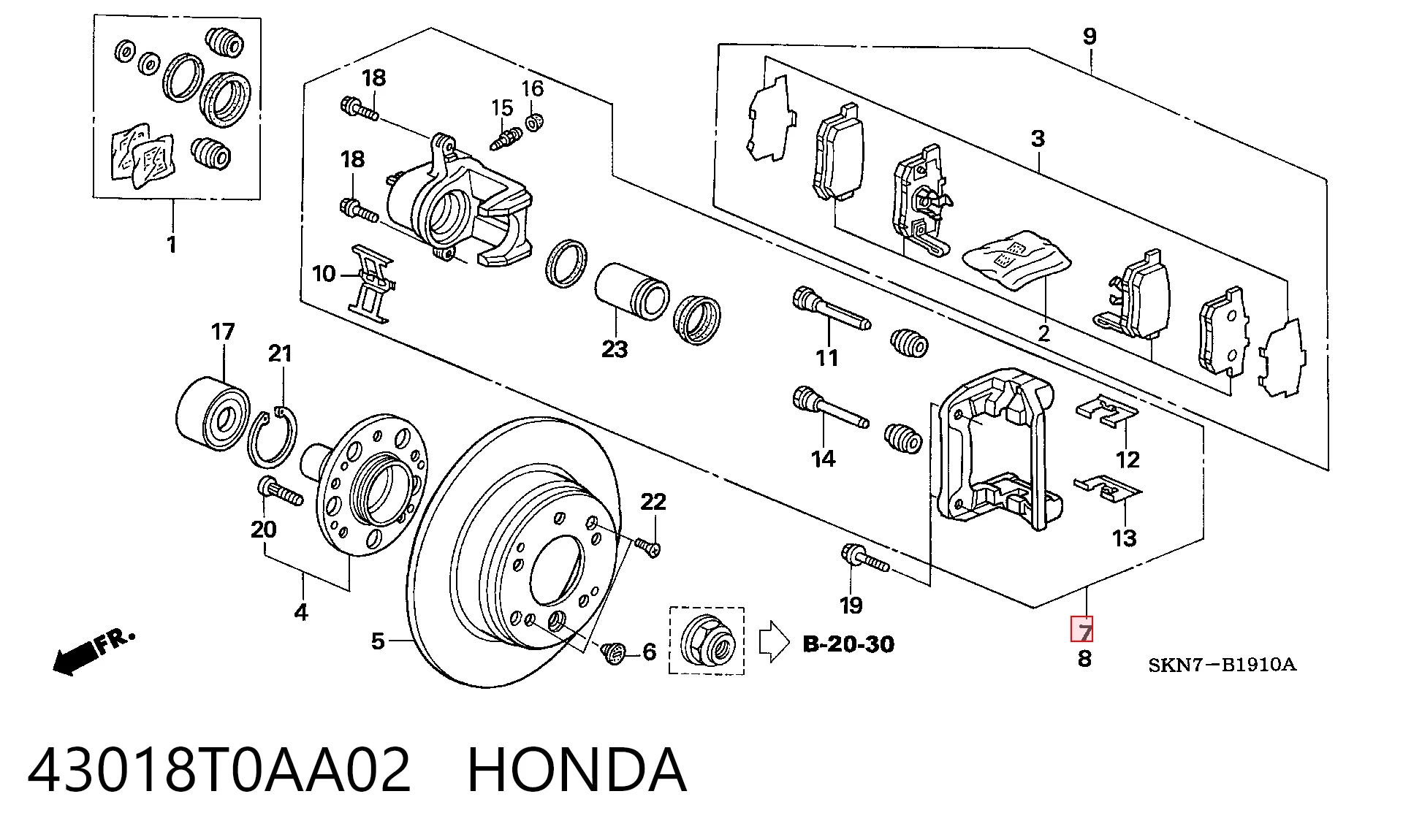 43018T0AA02 Honda
