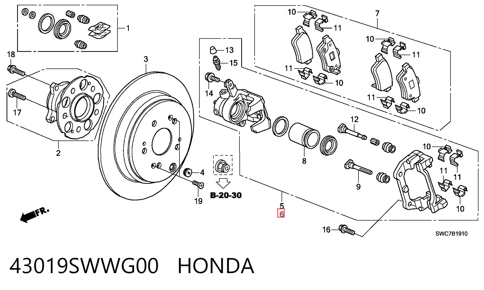 43019SWWG00 Honda