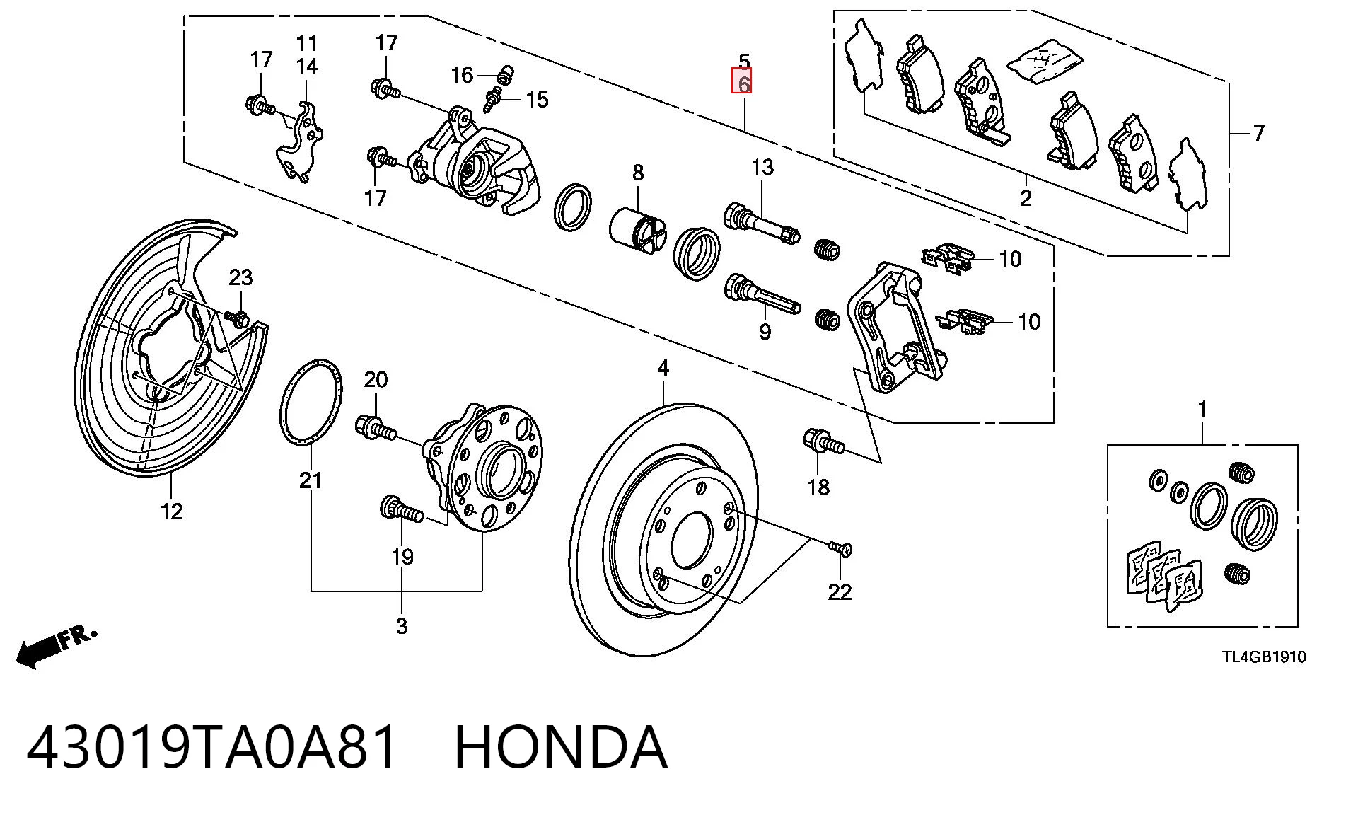 43019TA0A81 Honda