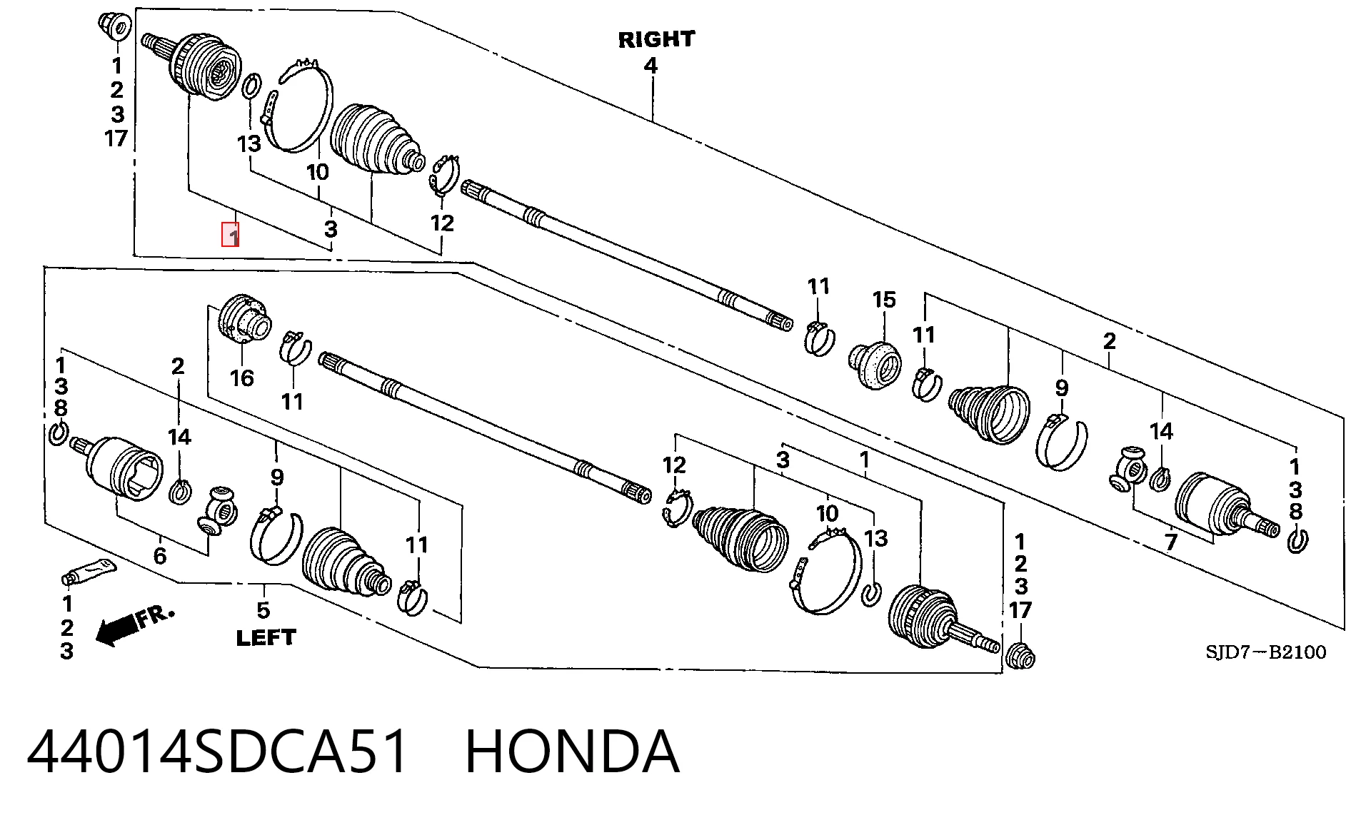 44014SDCA51 Honda