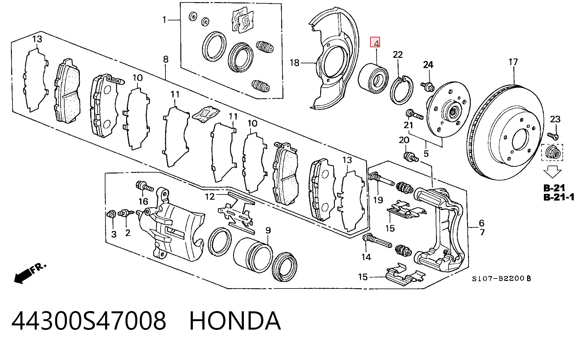 44300S47008 Honda