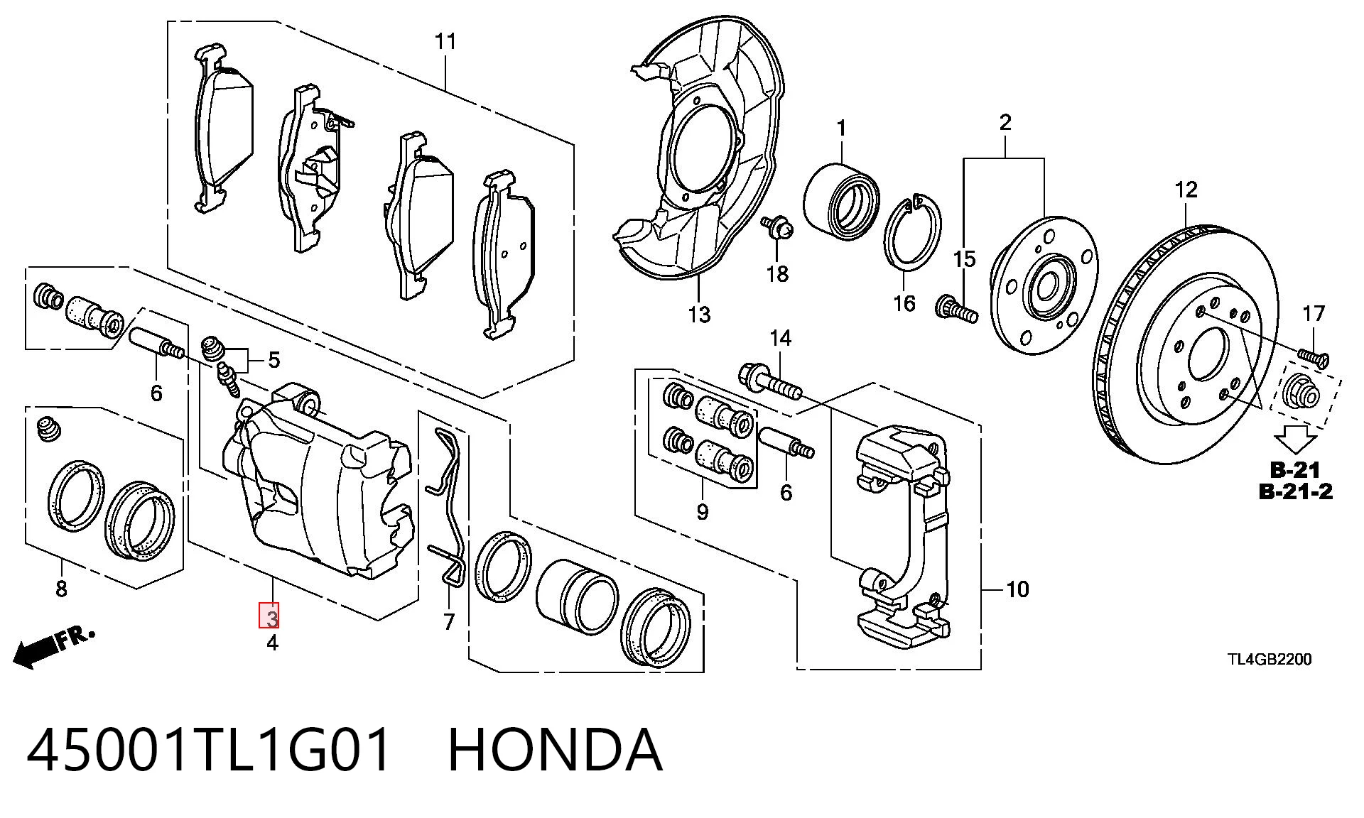 45001TL1G01 Honda