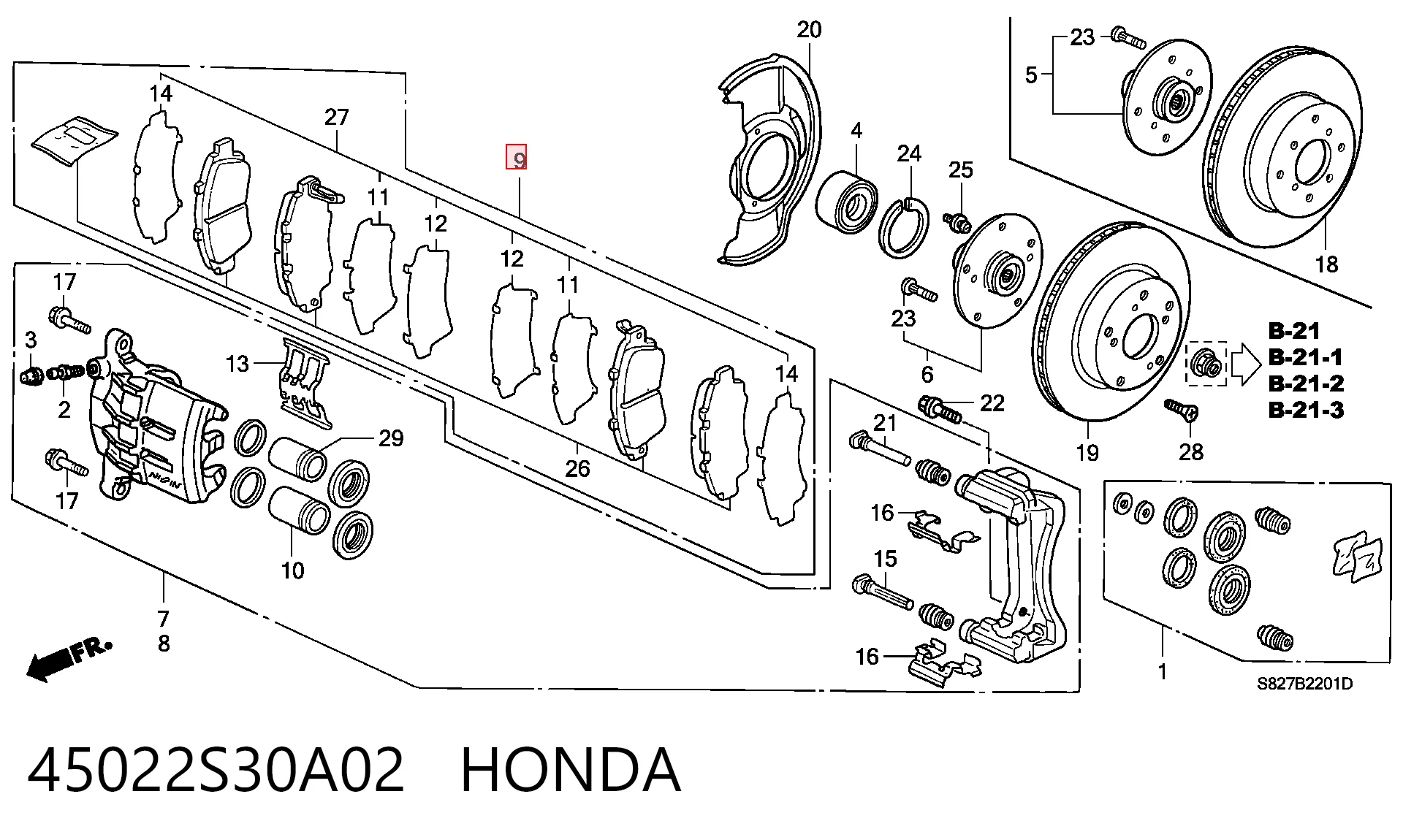 45022S30A02 Honda