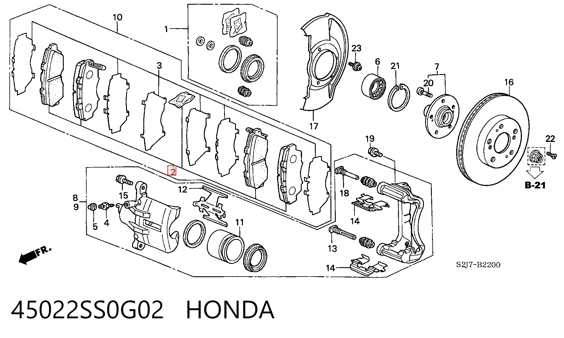 45022SS0G02 Honda