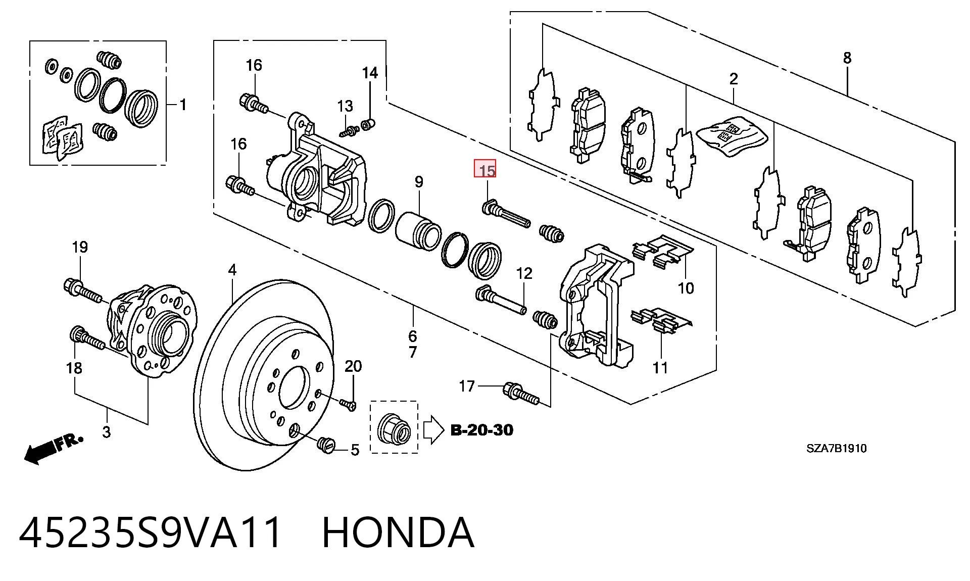 45235S9VA11 Honda
