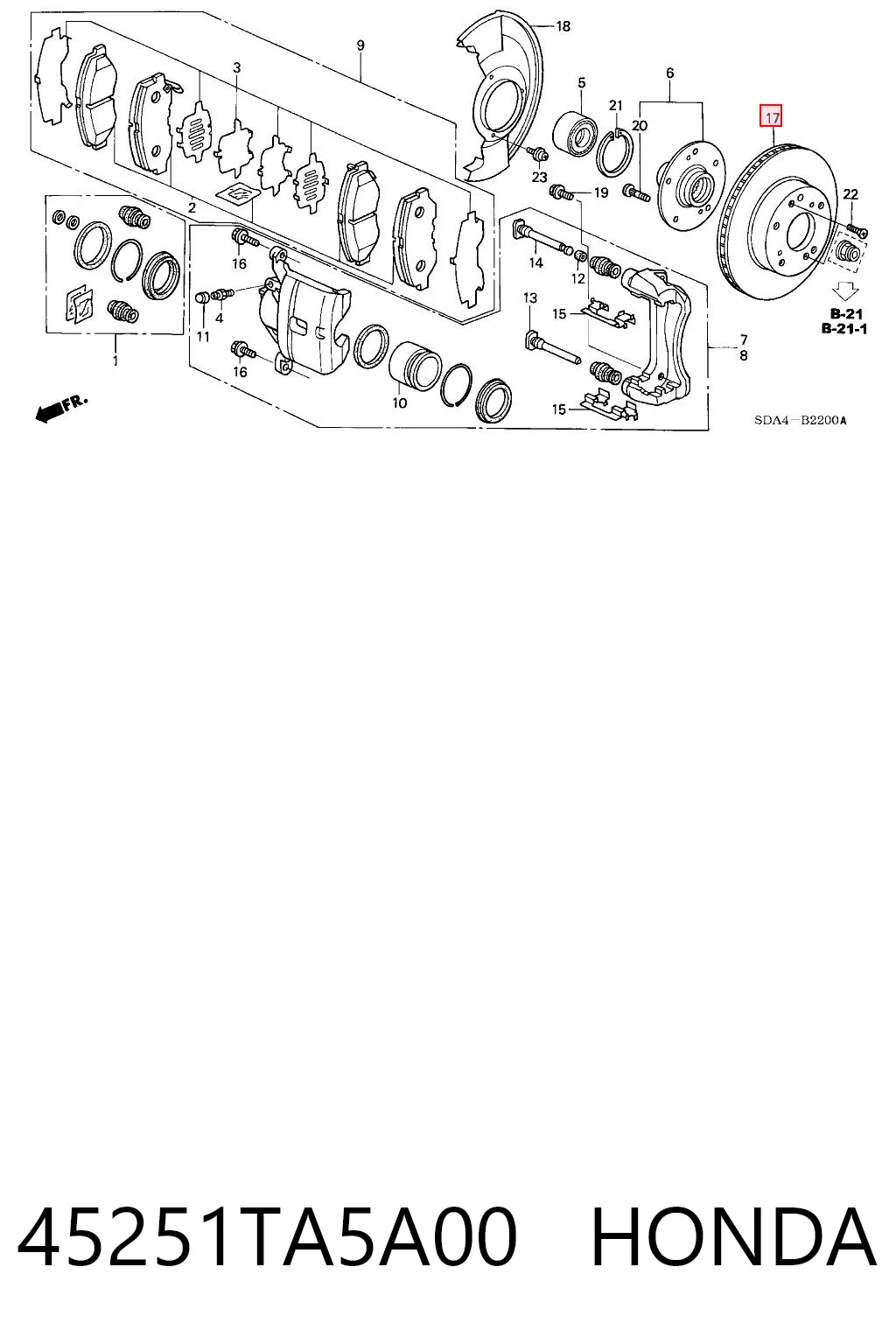 45251TA5A00 Honda