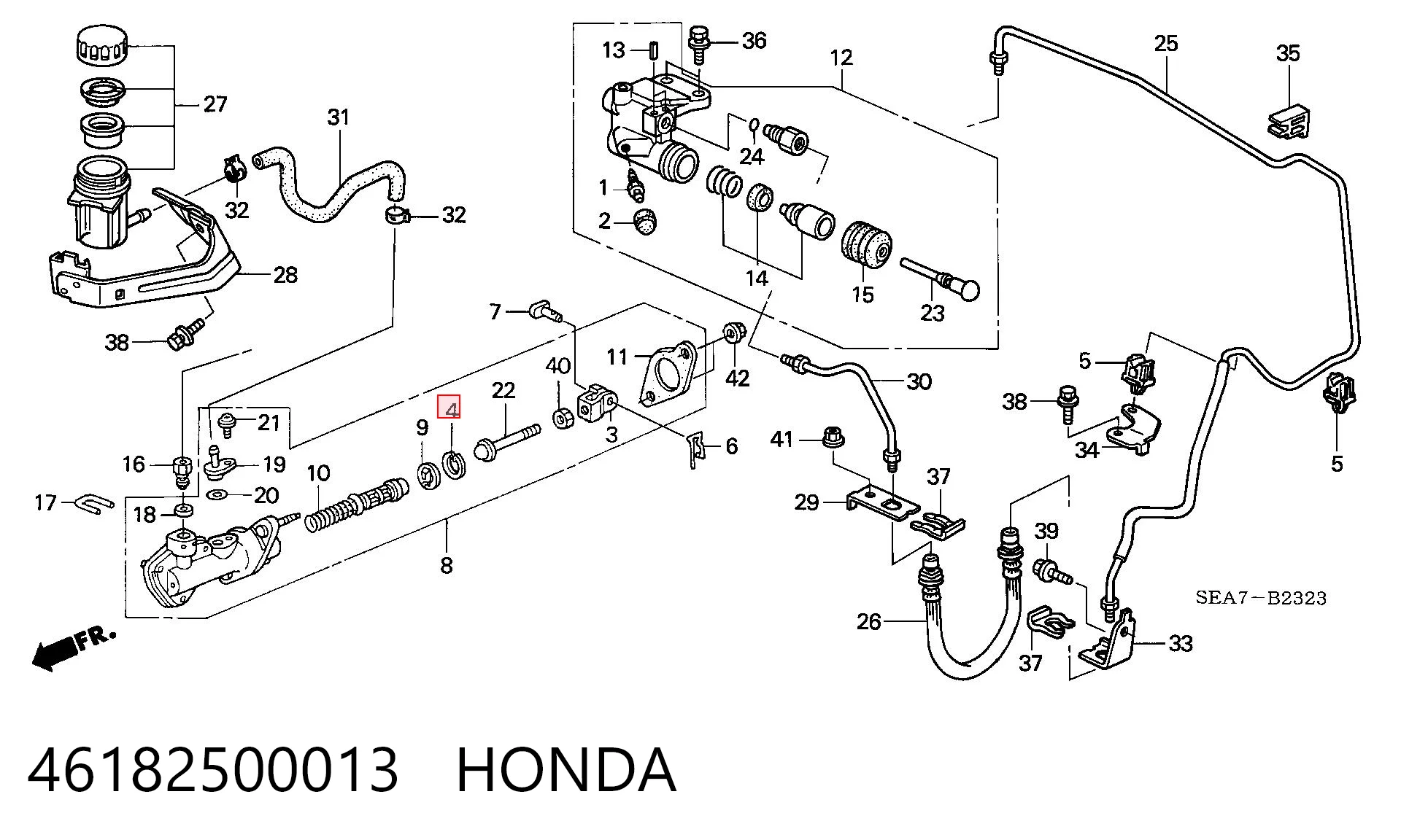 Zestaw naprawczy cylindra głównego sprzęgła do Honda HR-V GH