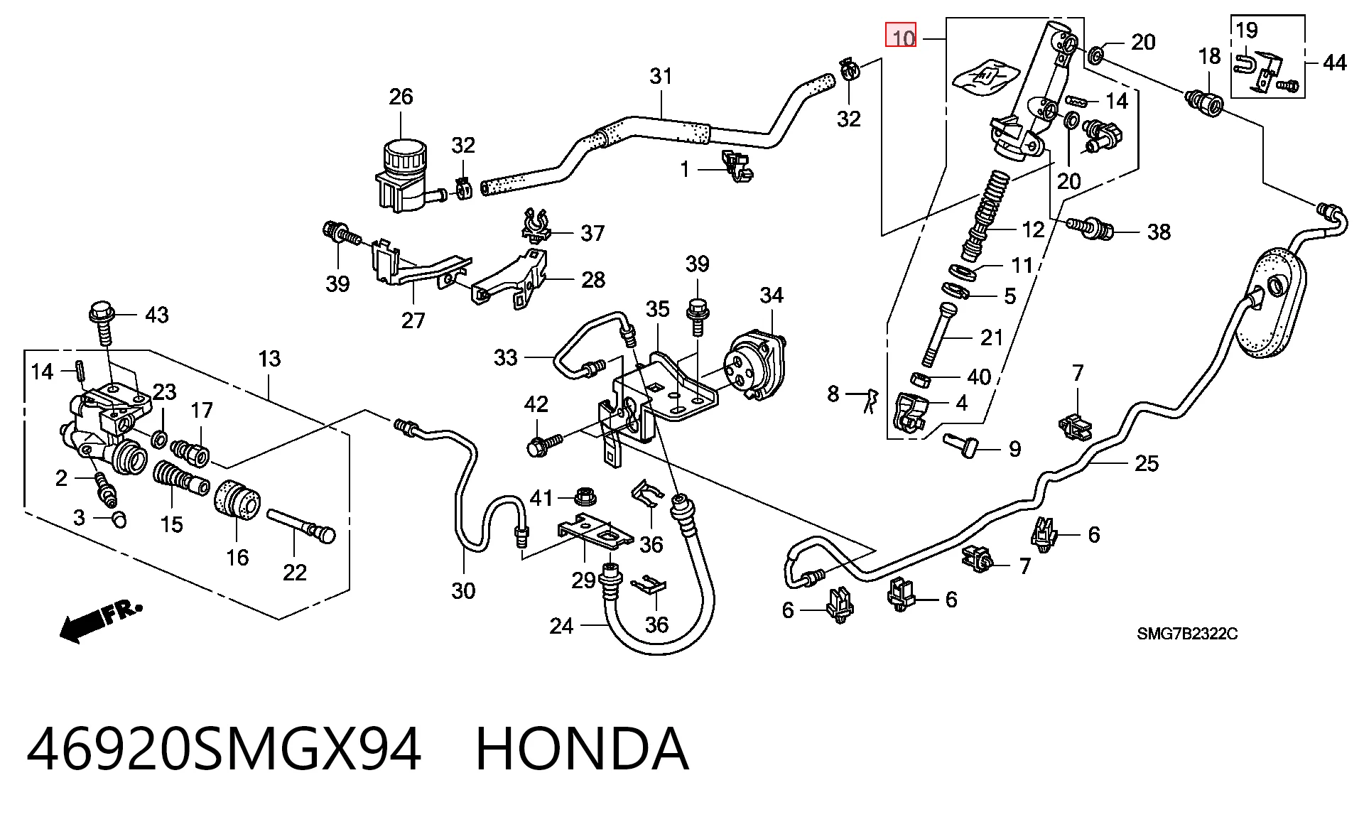 46920SMGX94 Honda