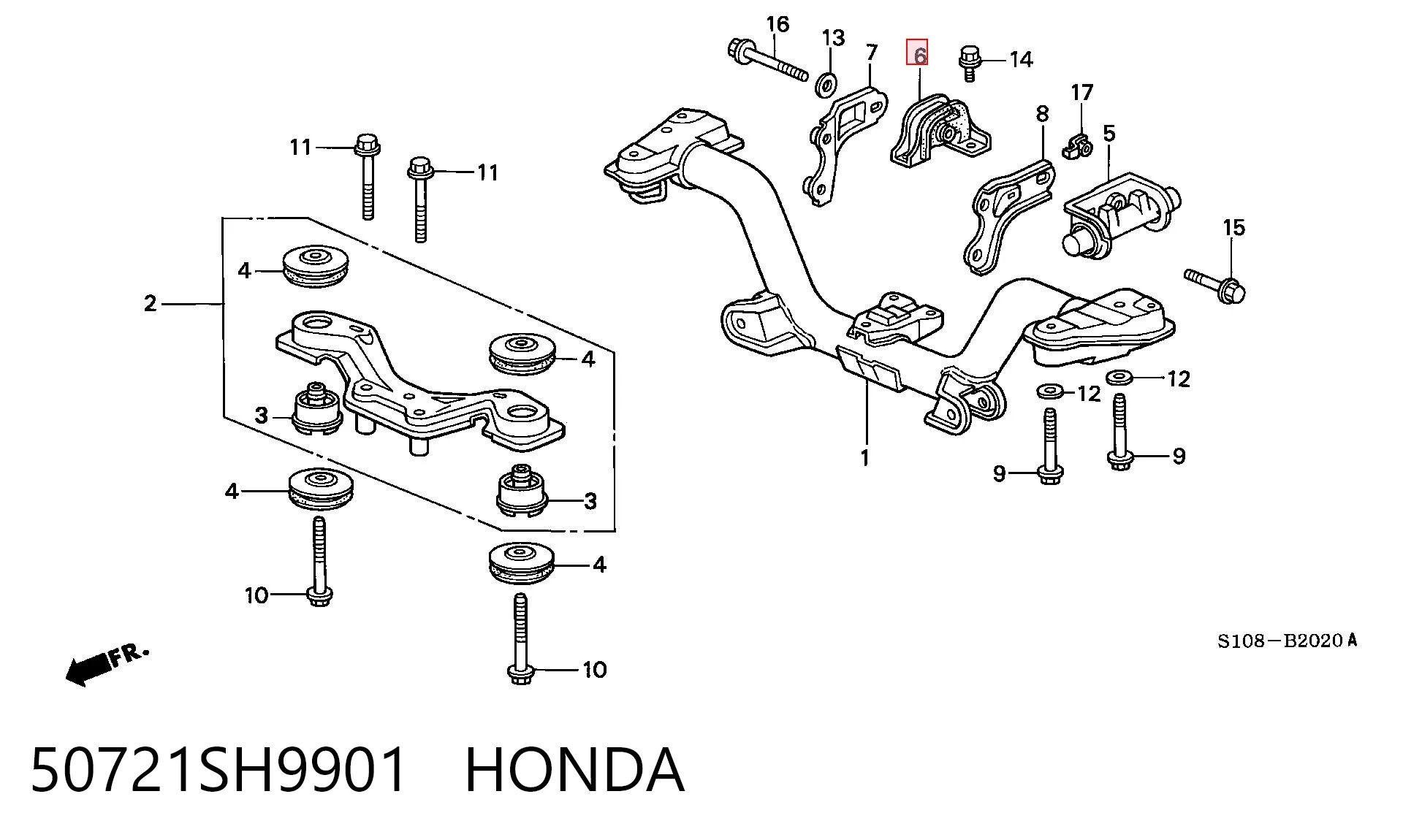 50721SH9901 Honda