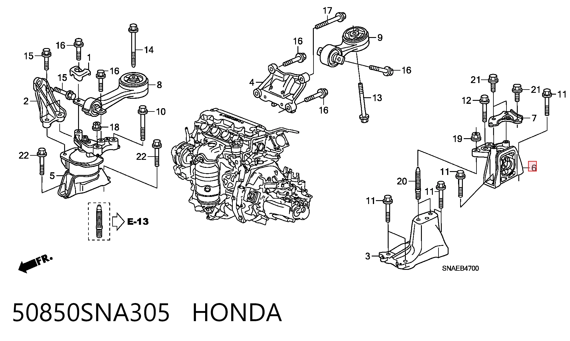 50850SNA305 Honda