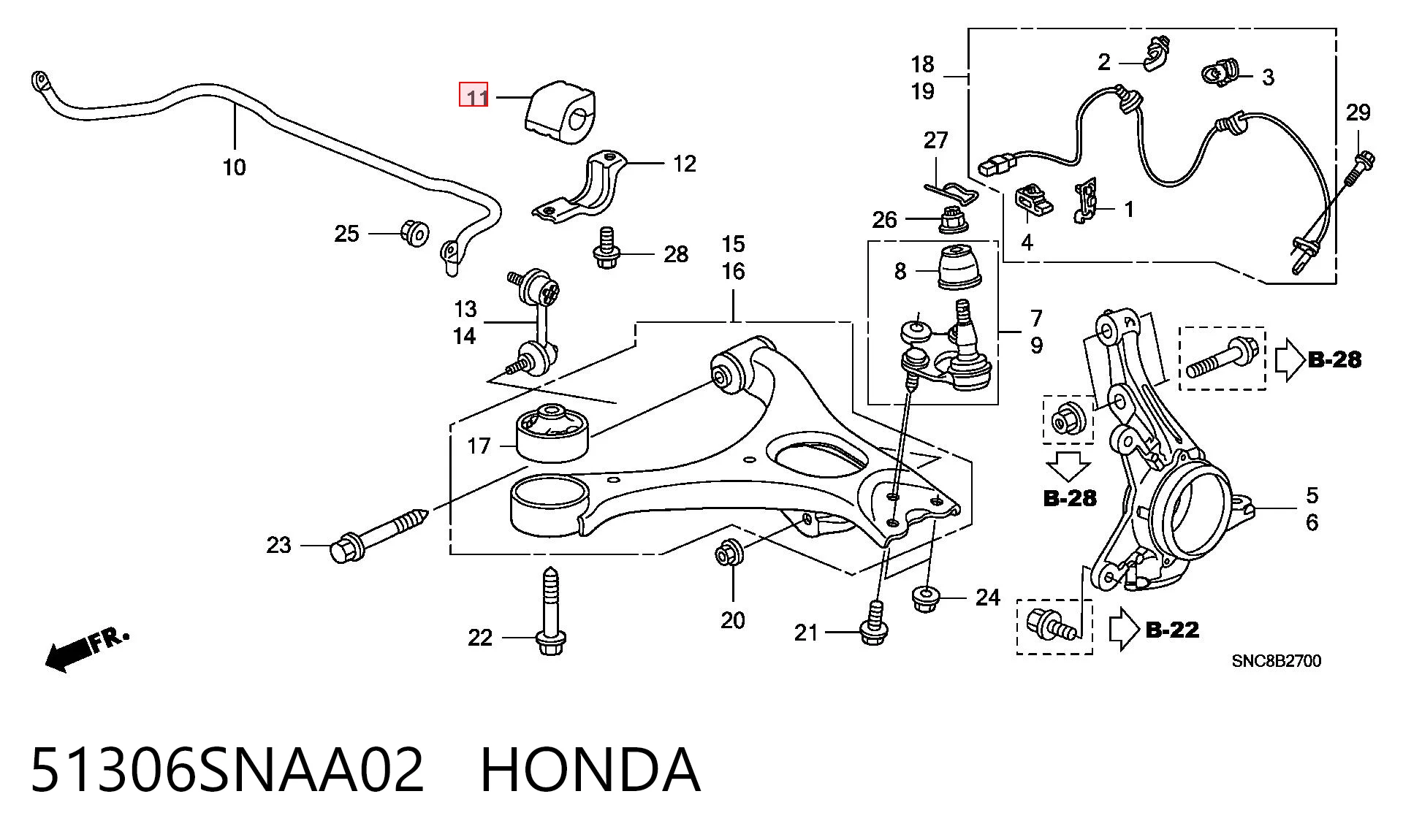 51306SNAA02 Honda